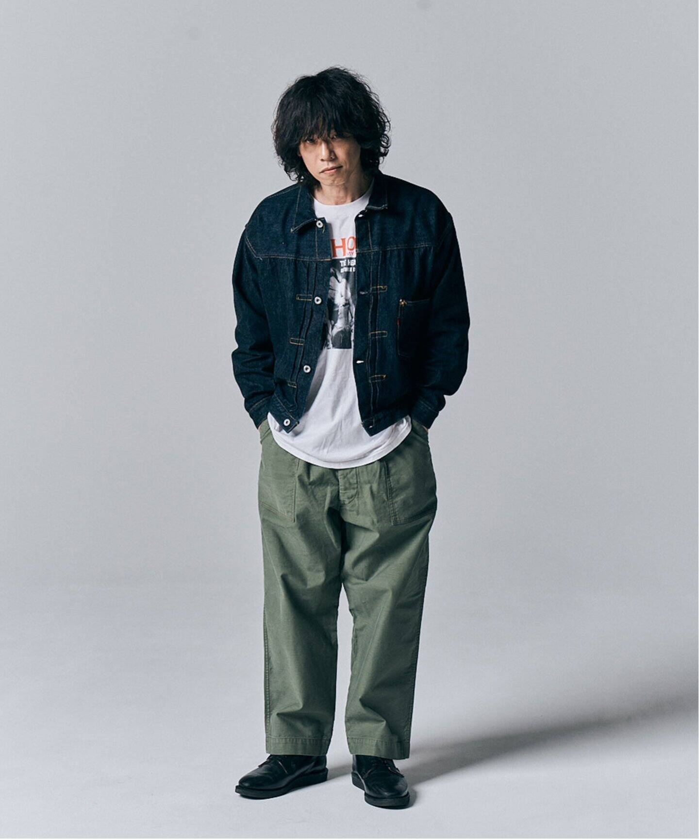 東野デニム × JOURNAL STANDARD】BACK SATIN BAKER（カーゴパンツ 