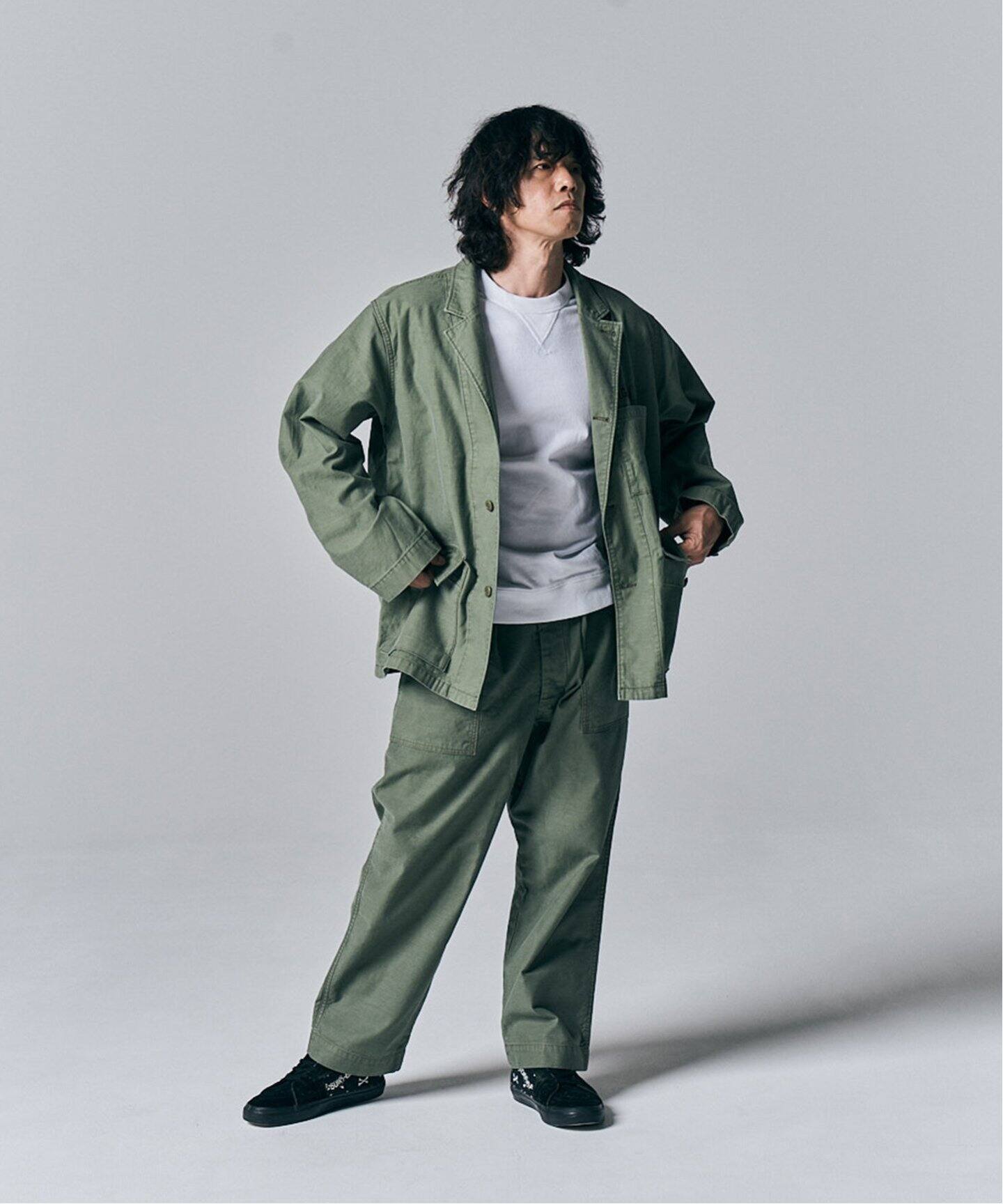 東野デニム × JOURNAL STANDARD】BACK SATIN BAKER（カーゴパンツ 