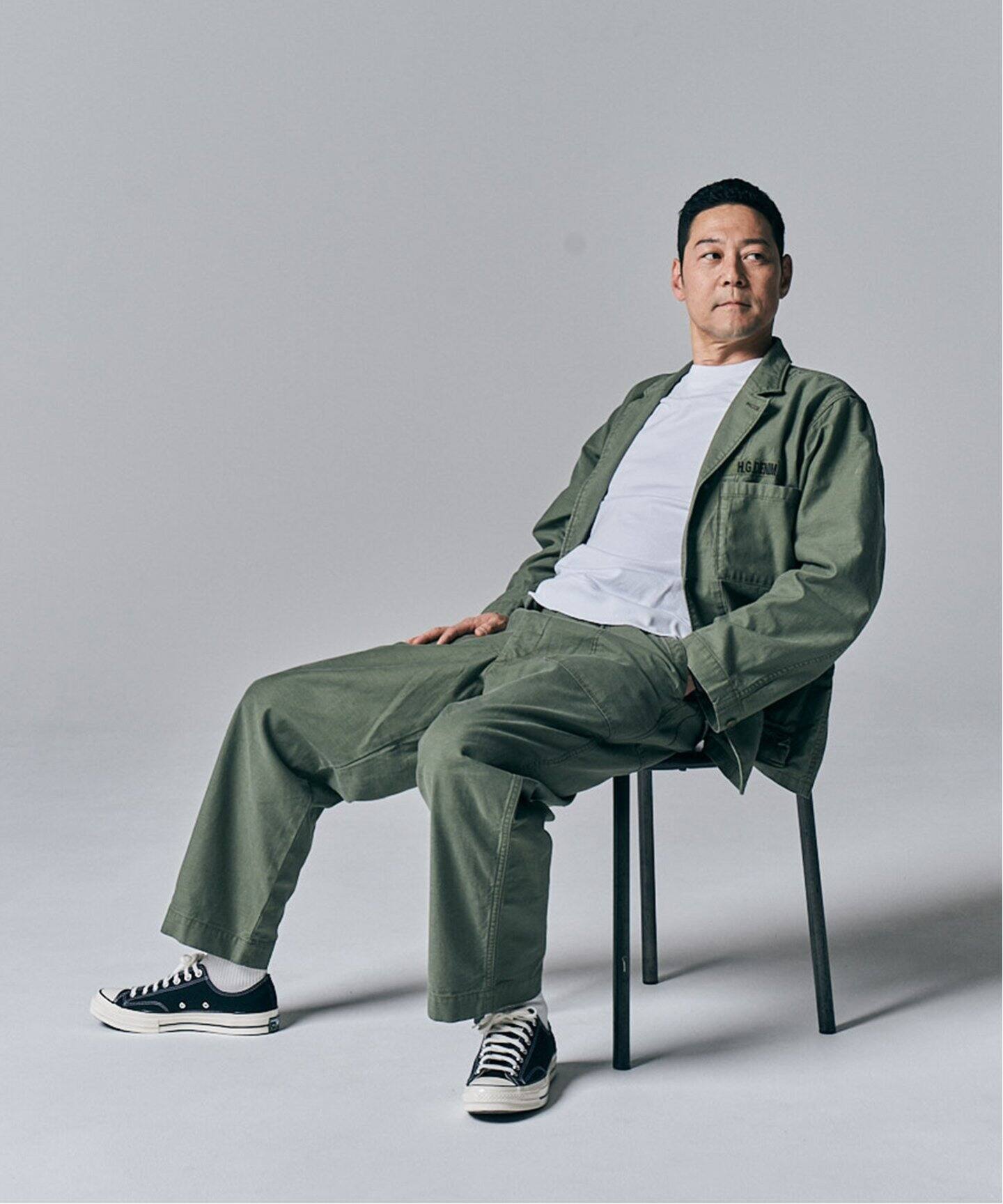 東野デニム × JOURNAL STANDARD】BACK SATIN BAKER（カーゴパンツ 