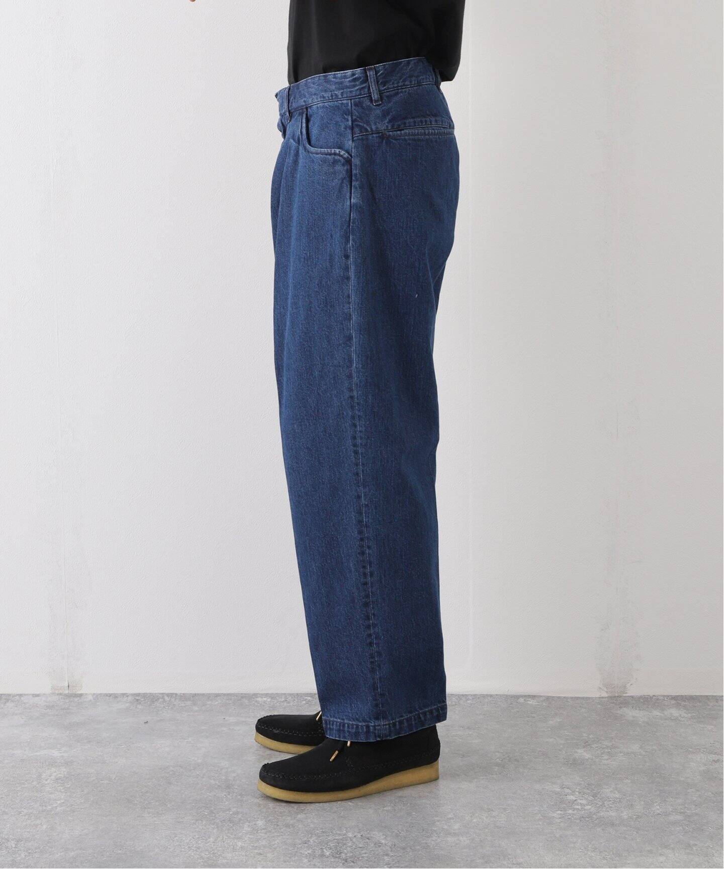 FARAH / ファーラー】ツータックワイドデニムパンツ（デニムパンツ 