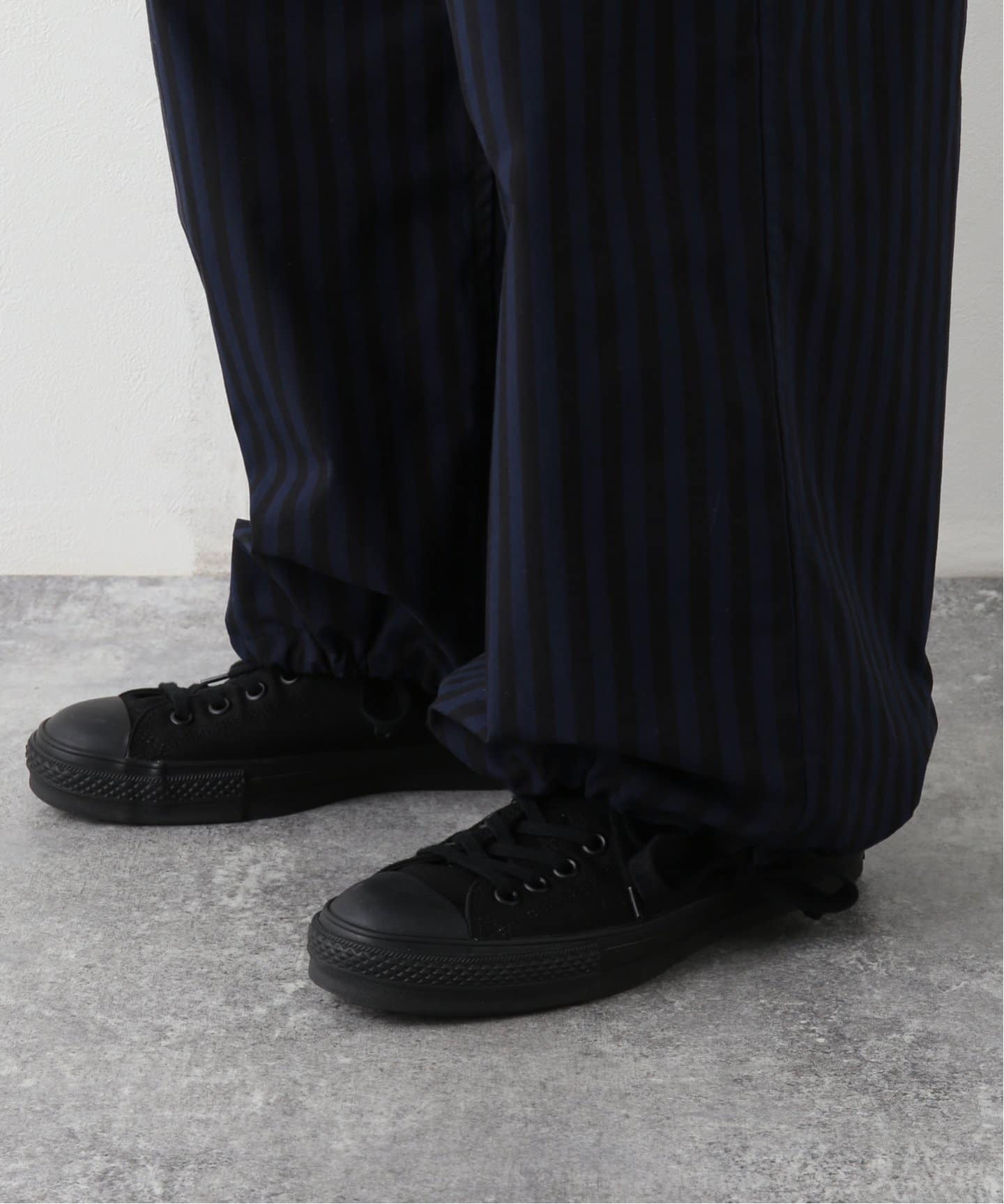 ts(s) / ティーエスエス】Block Stripe Drawstring Wide Pants