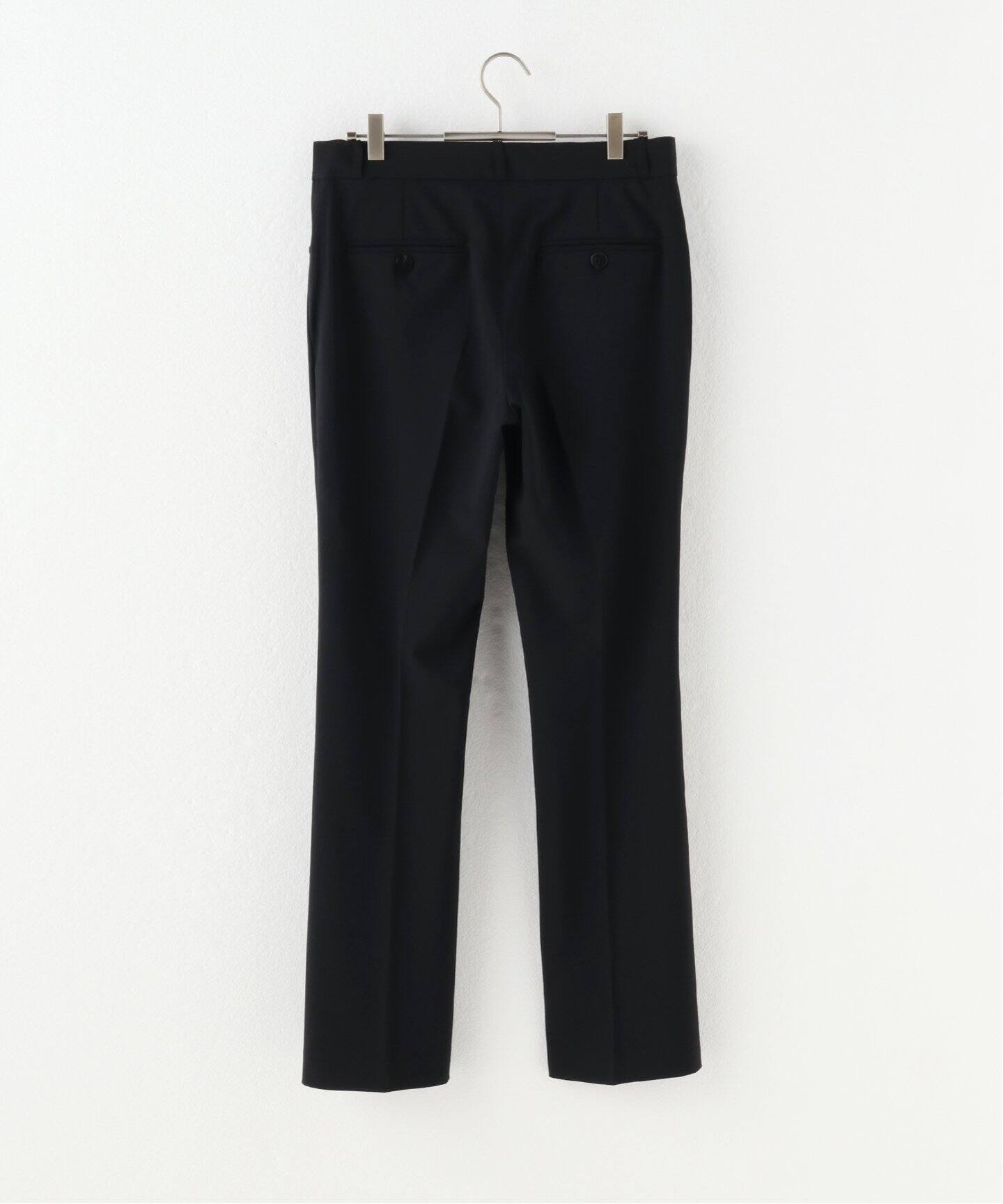 ERNEST W. BAKER / アーネストダブルベイカー】FLARE TROUSERS BLACK 