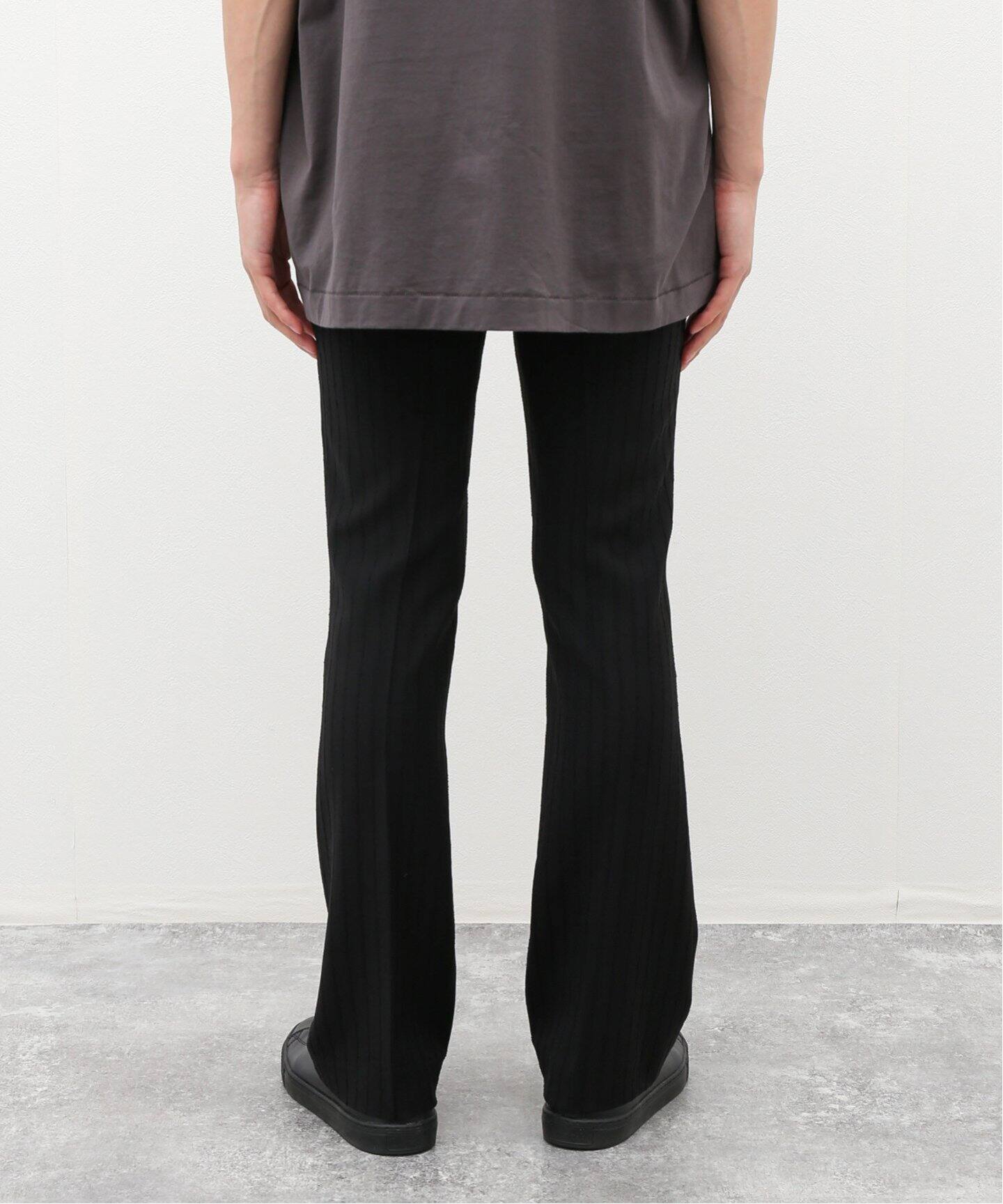 ERNEST W. BAKER / アーネストダブルベイカー】FLARE TROUSERS PIN ST  