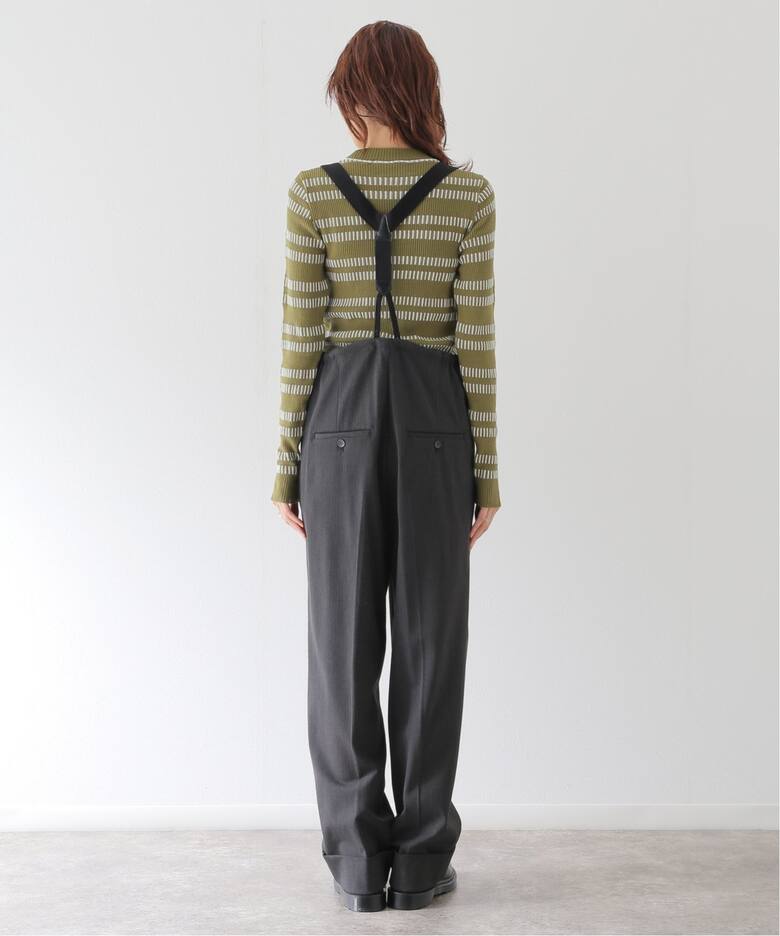 todayful Suspenders Highwaist Pants CGRY サロペット 