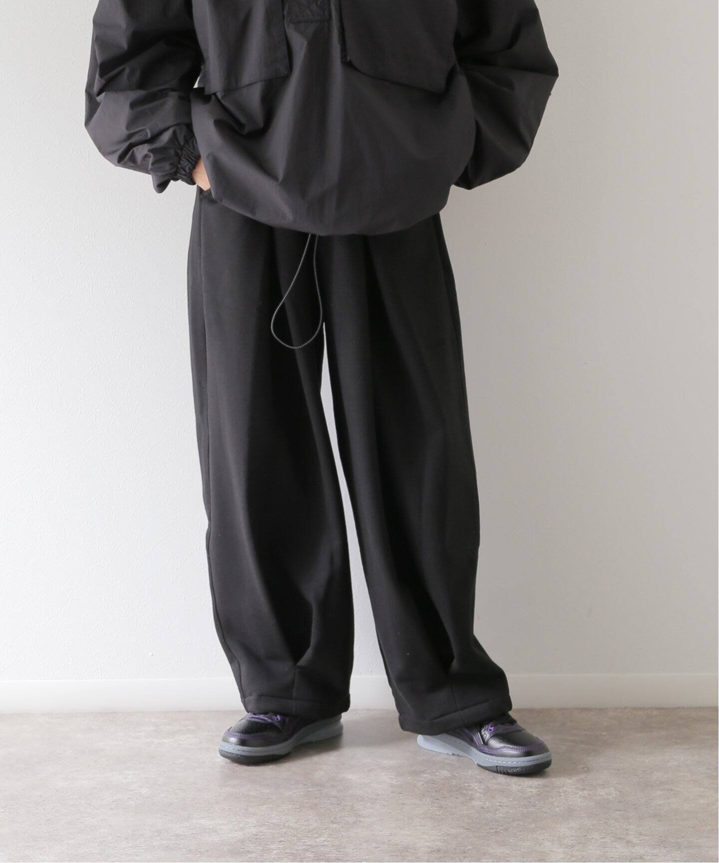 ANGLAN / アングラン】Valley Tuck Sweat Balloon Pants（その他パンツ 