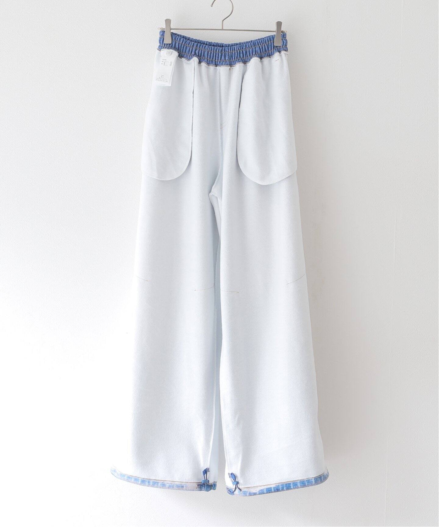 OPEN YY / オープンワイワイ】JEAN EFFECT WIDE SWEATPANTS 
