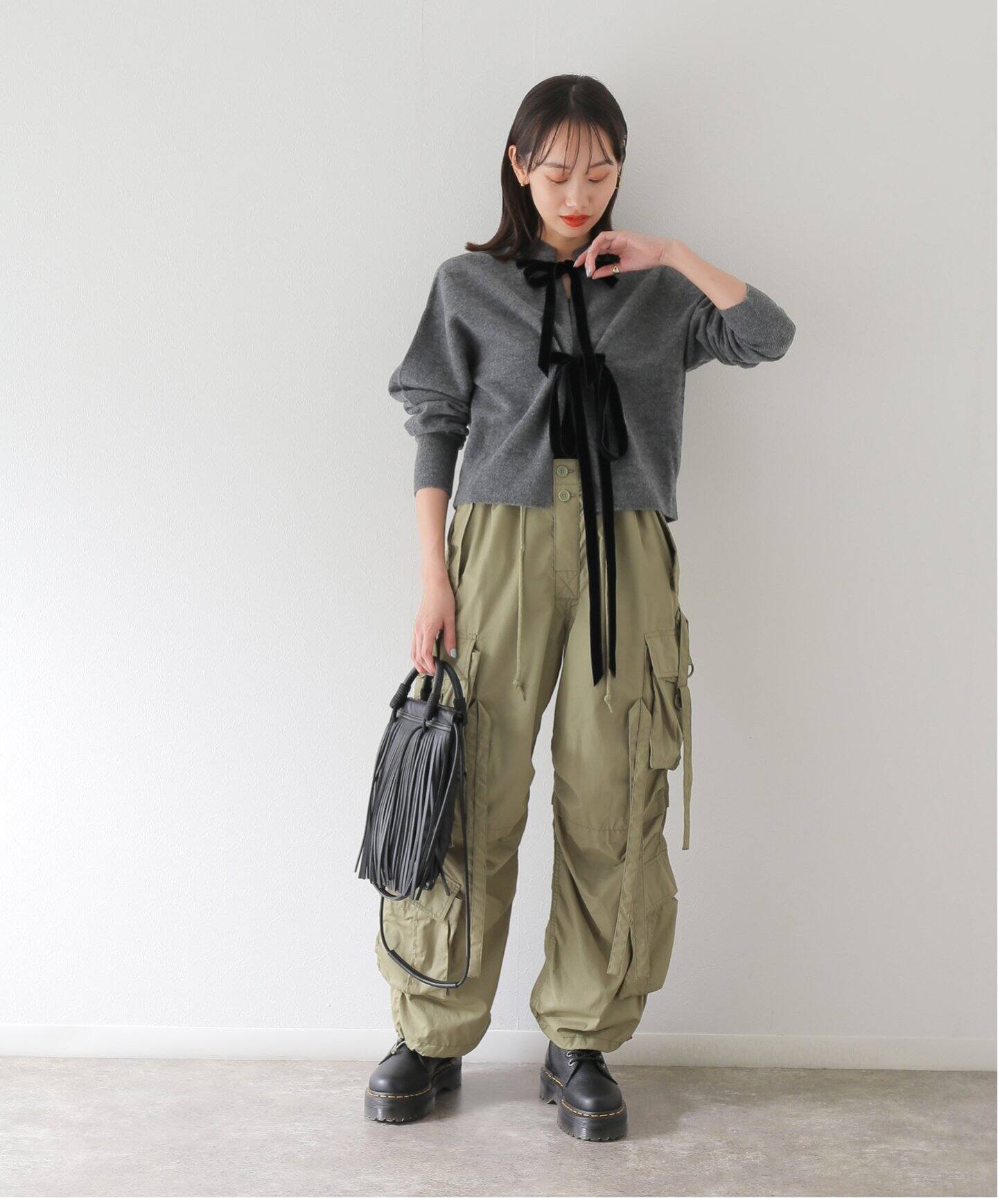 RHODOLIRION/ロドリリオン】Techno Pant - Peach Broadcloth  