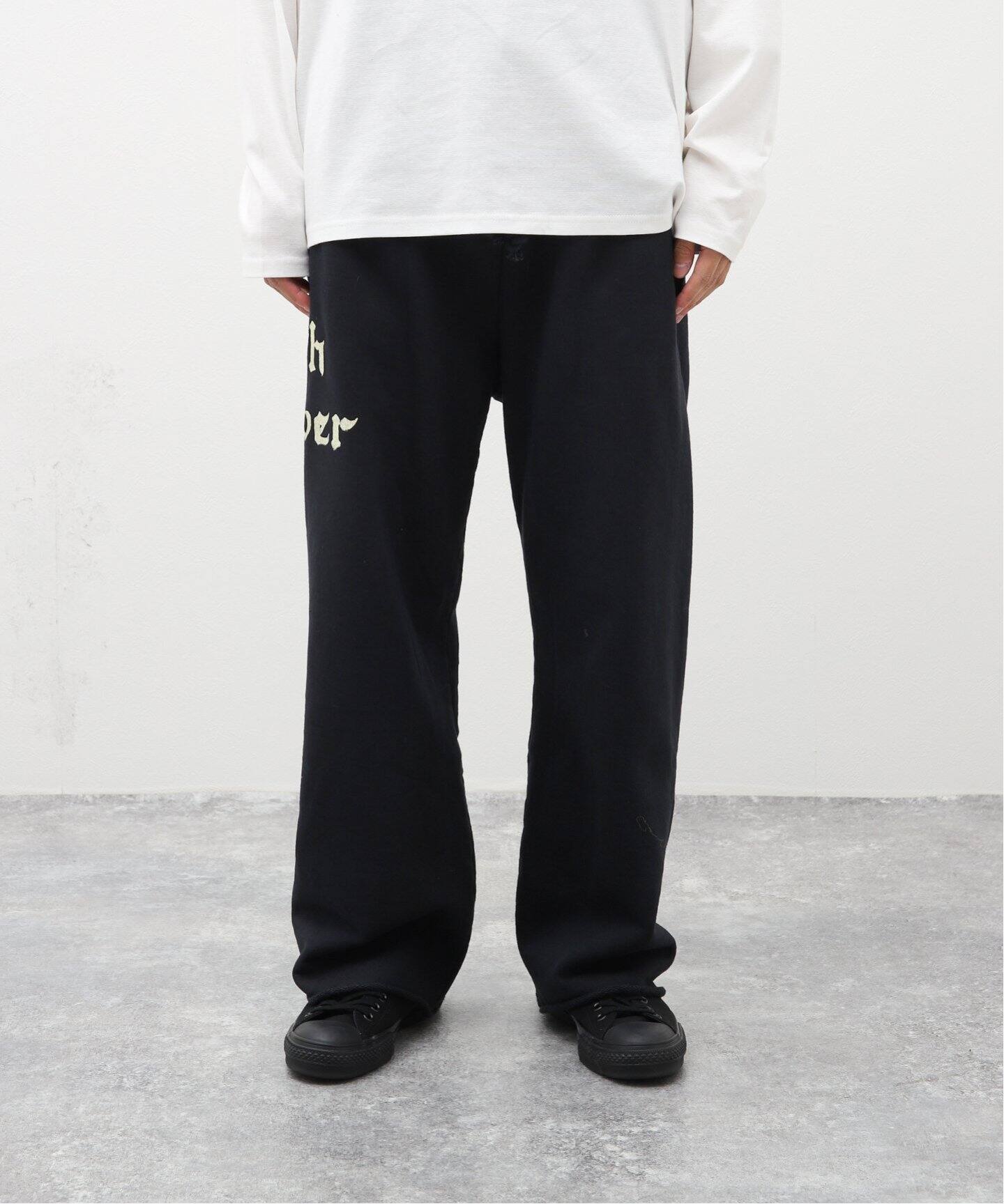 BOWWOW / バウワウ】ZIP DAMAGED SWEAT PANTS（スウェットパンツ 