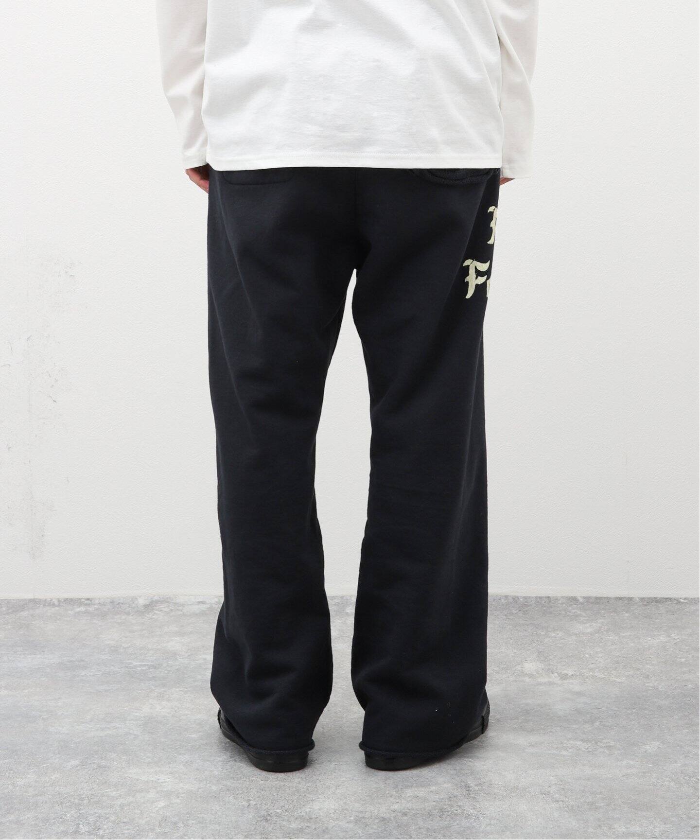 BOWWOW / バウワウ】ZIP DAMAGED SWEAT PANTS（スウェットパンツ 