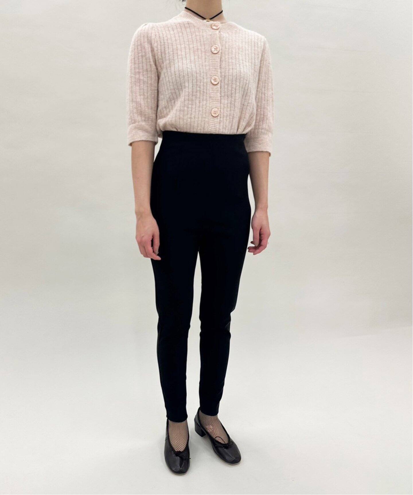 追加》abcハイウエストストレッチスリムパンツ（スラックス）｜EDIT  