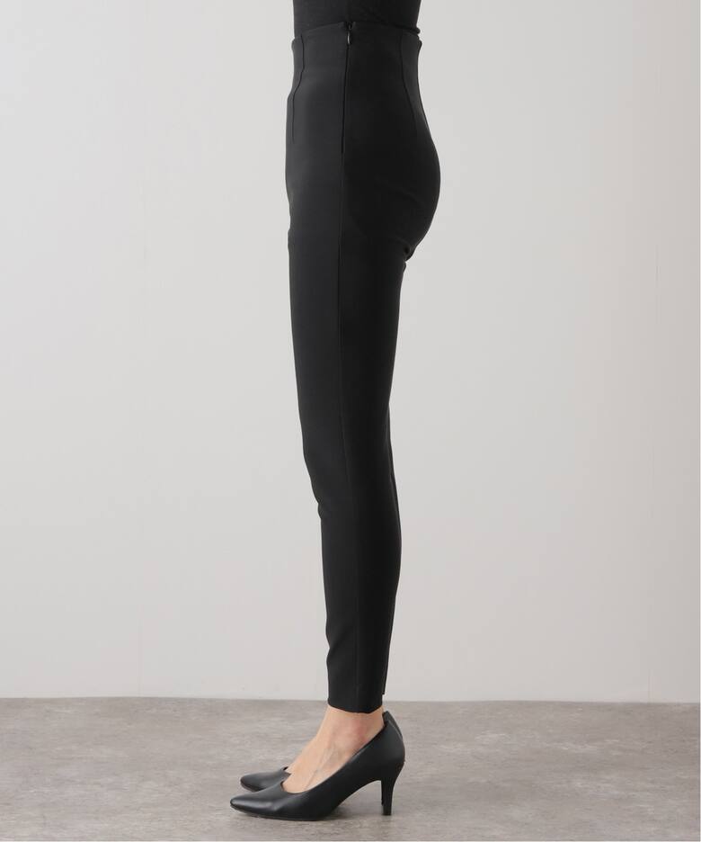 追加》abcハイウエストストレッチスリムパンツ（スラックス  