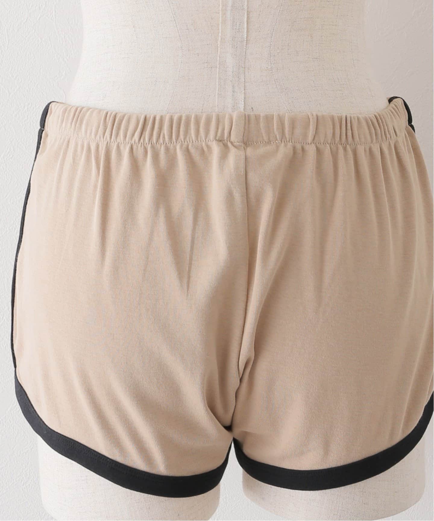 クレージュ　ベージュ コントラスト　ショートパンツ　Courreges クレージュ ベージュ コントラスト ショートパンツ Courreges