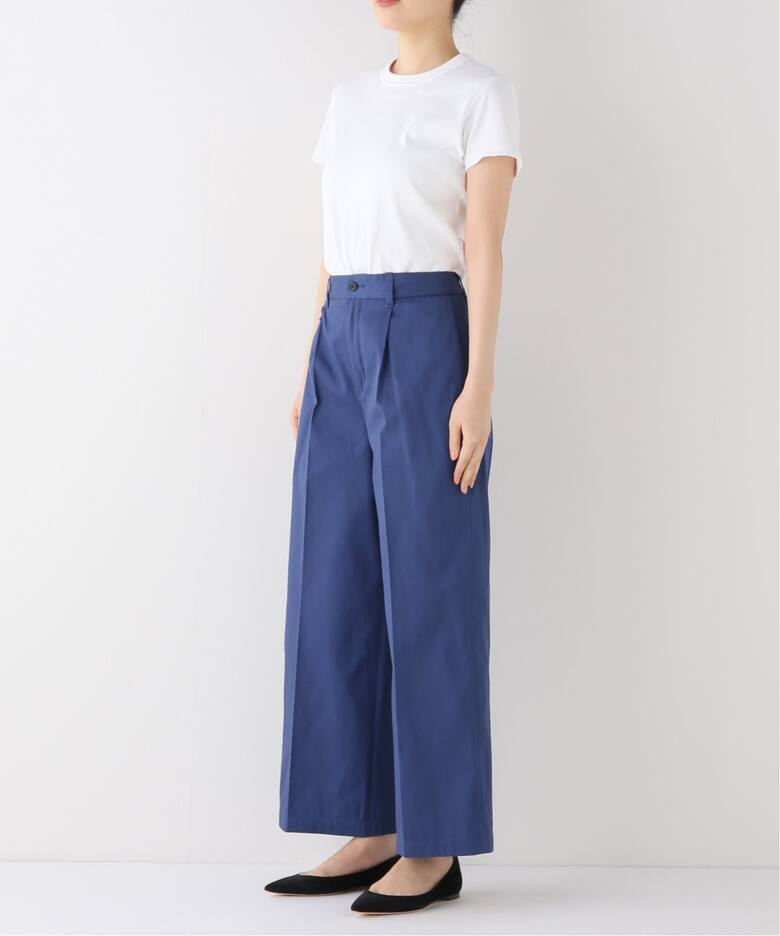 LIEN ハイカウントチノ ワイドパンツ（チノパンツ）｜IENA（イエナ）の  