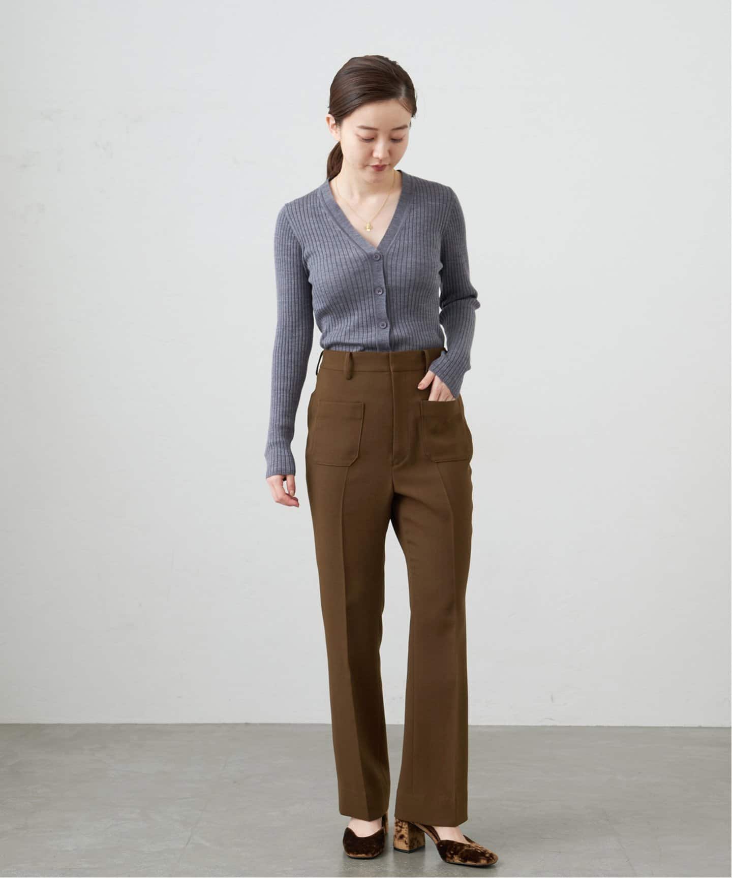 ＊IENA＊イエナ＊平二重フレアPT＊ 平二重フレアパンツ（スラックス）｜IENA（イエナ）の通販