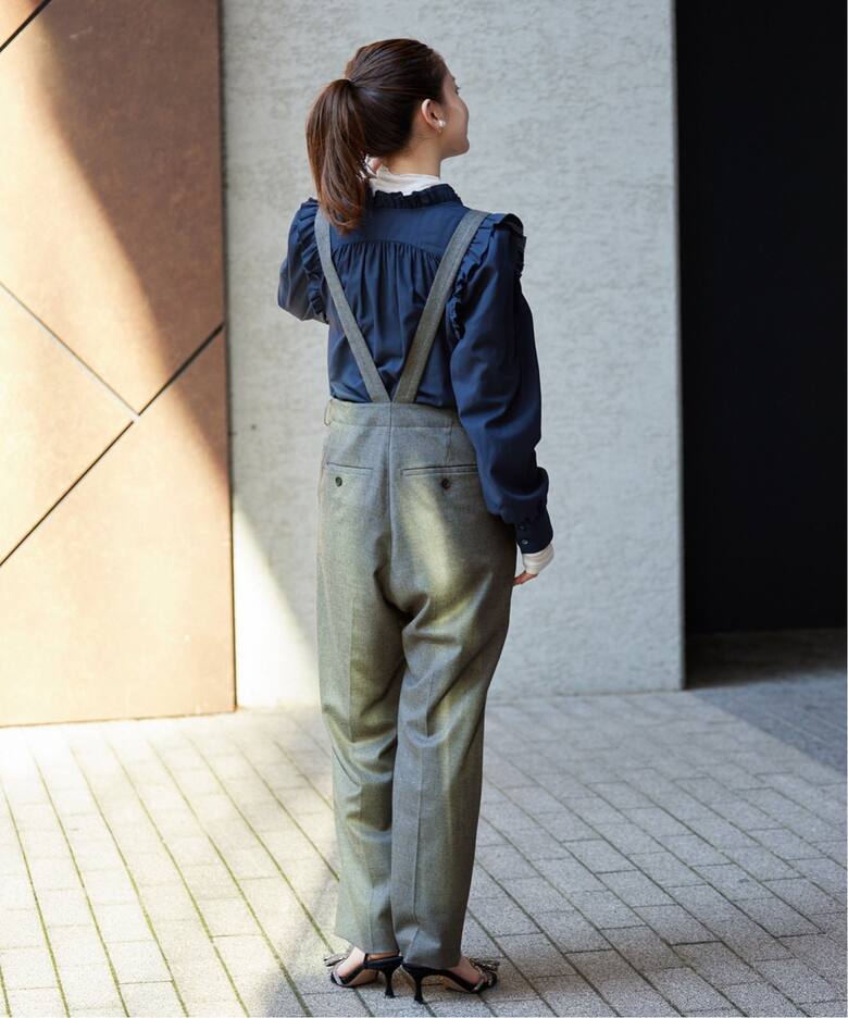 追加》ハイウエストサスペンダーパンツ（スラックス）｜IENA（イエナ  