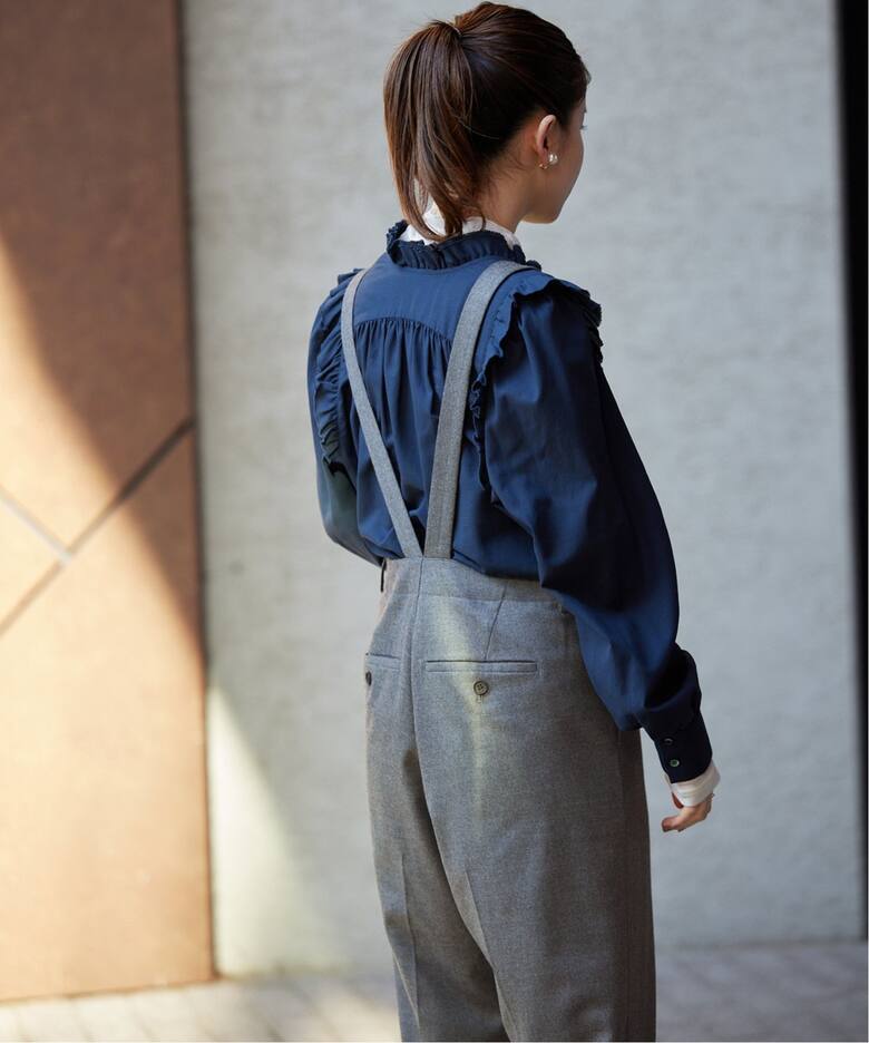 追加》ハイウエストサスペンダーパンツ（スラックス）｜IENA（イエナ  