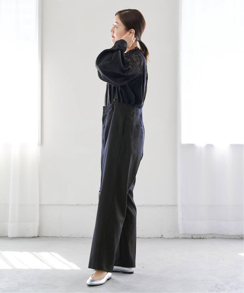 追加》ハイウエストサスペンダーパンツ（スラックス）｜IENA（イエナ  