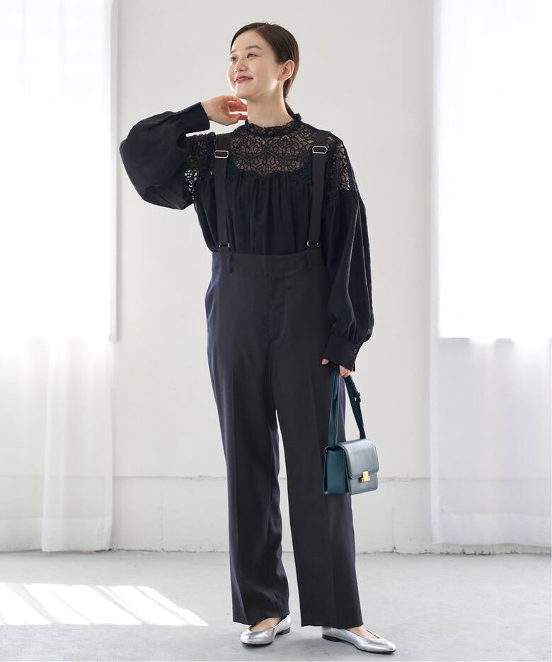 追加》ハイウエストサスペンダーパンツ（スラックス）｜IENA（イエナ  