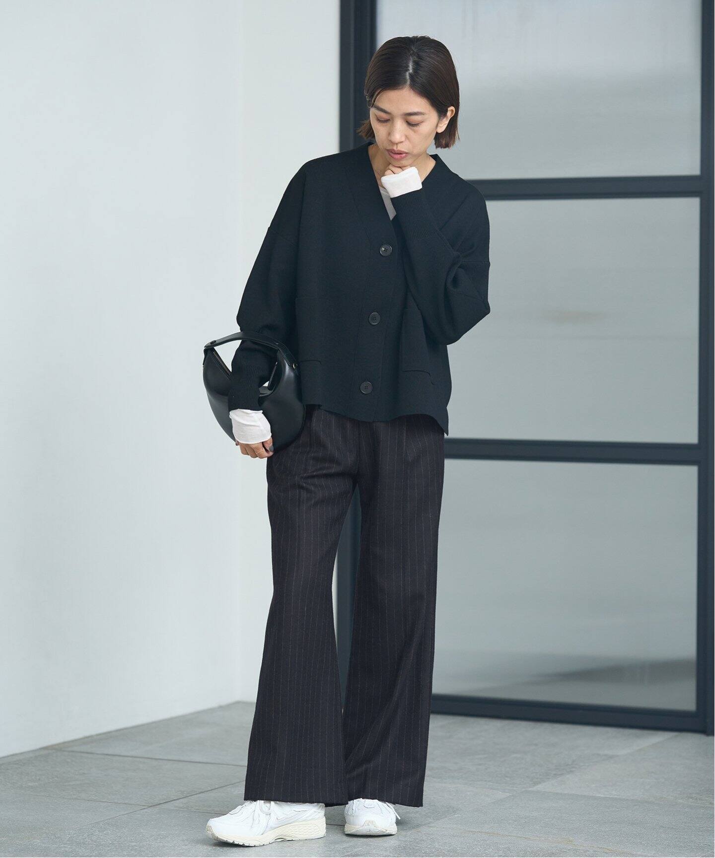 ウールストライプ ワイドパンツ（スラックス）｜IENA（イエナ）の通販  