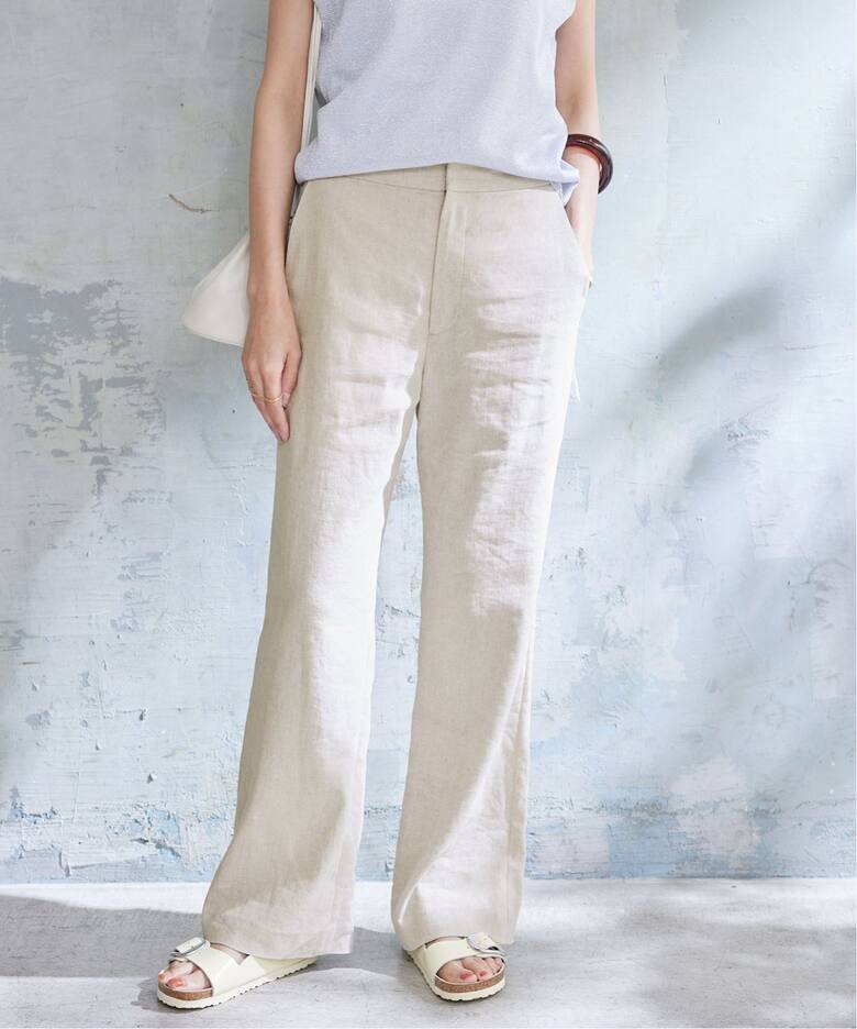 リネンストレッチセミバギーパンツ（その他パンツ）｜IENA（イエナ）の  