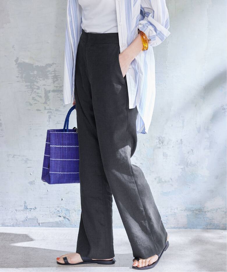 リネンストレッチセミバギーパンツ（その他パンツ）｜IENA（イエナ）の  