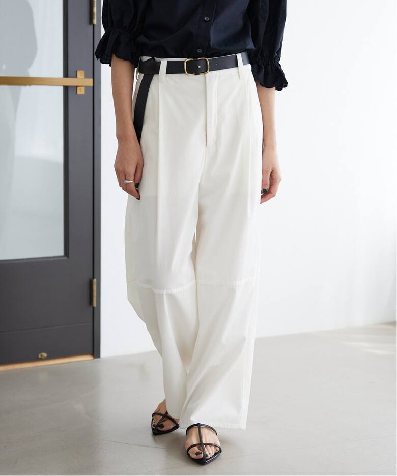 HIGH-TWIST COTTON ワイドパンツ（その他パンツ）｜IENA（イエナ）の  