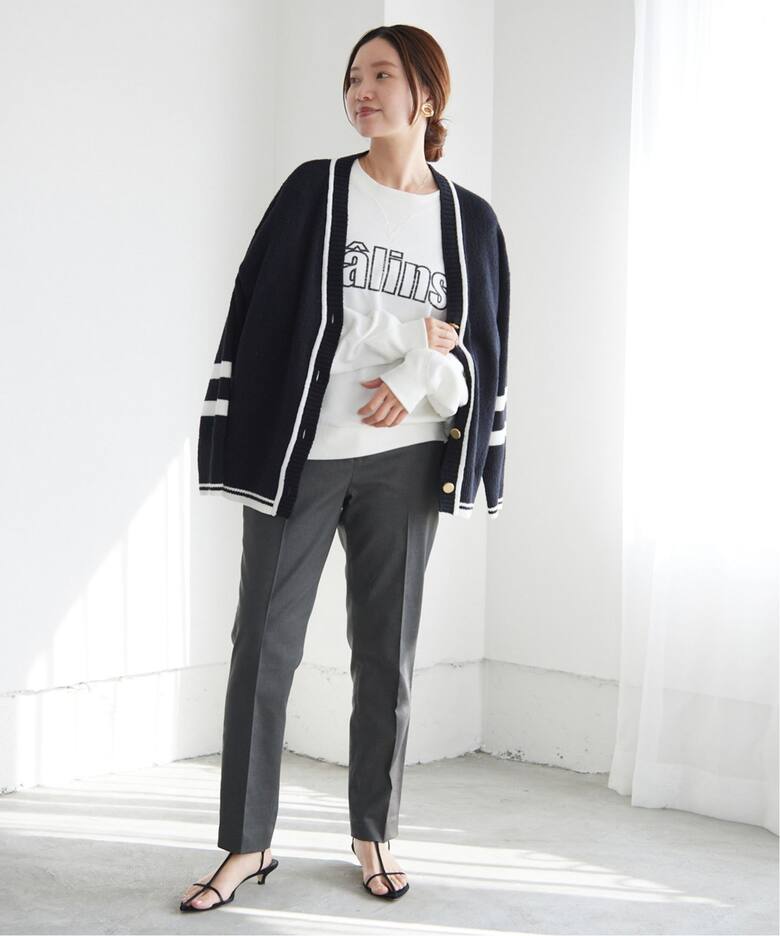 シャンブレー サテンストレッチパンツ（その他パンツ）｜IENA（イエナ 