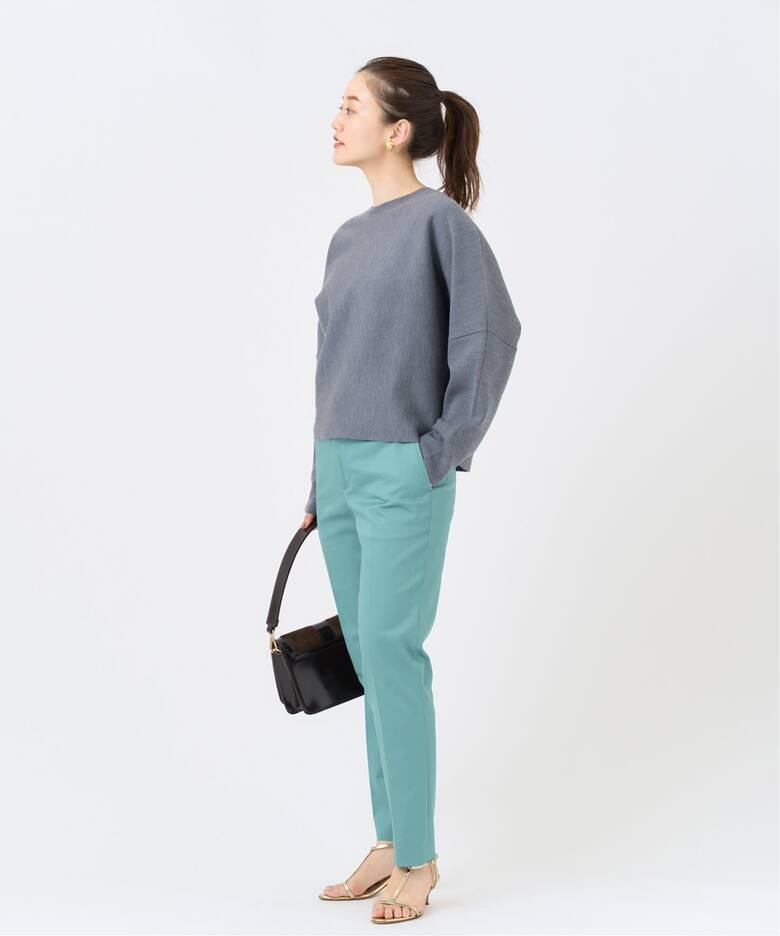 シャンブレー サテンストレッチパンツ（その他パンツ）｜IENA（イエナ 