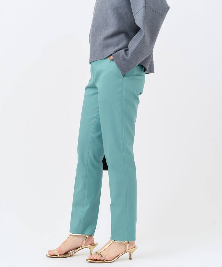 シャンブレー サテンストレッチパンツ（その他パンツ）｜IENA（イエナ 