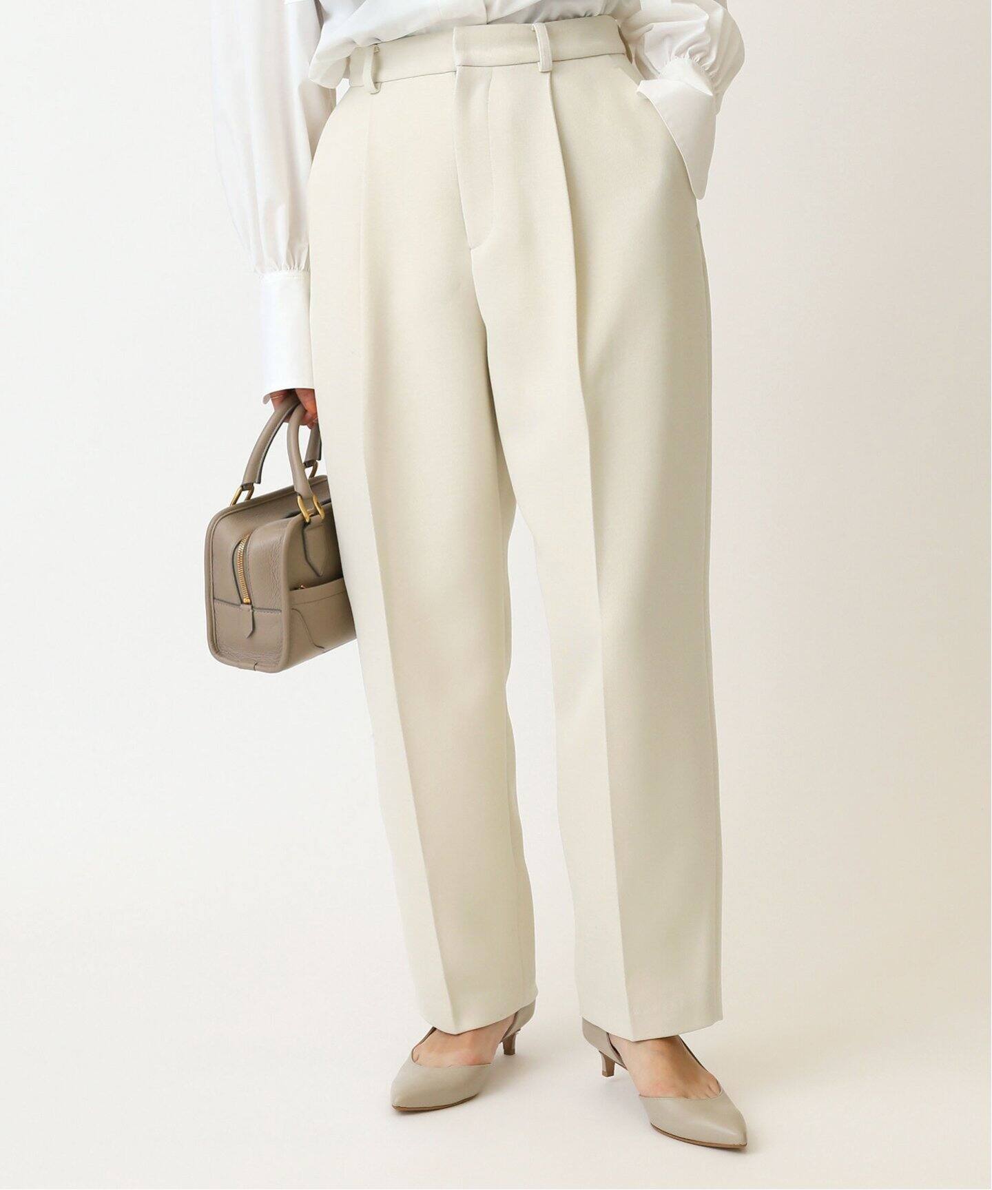 ＆NAVYウールタックパンツ（スラックス）｜IENA（イエナ）の通販  