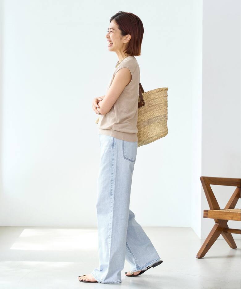 upper hights/アッパーハイツ】THE NIECE ハイライズストレートデニム  