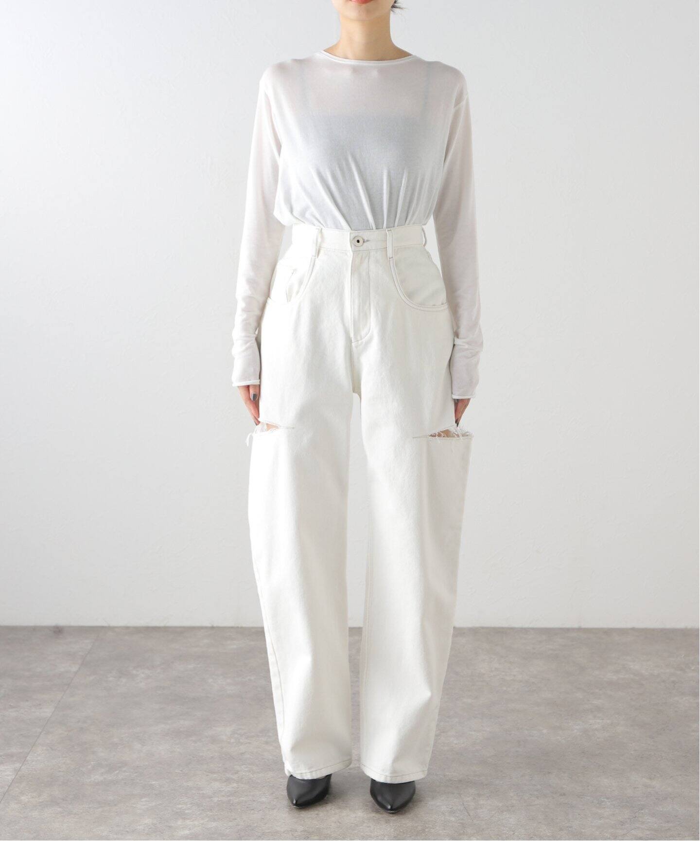 Maison Margiela/メゾン マルジェラ】5POCKET TROUSERS WHITE パンツ 