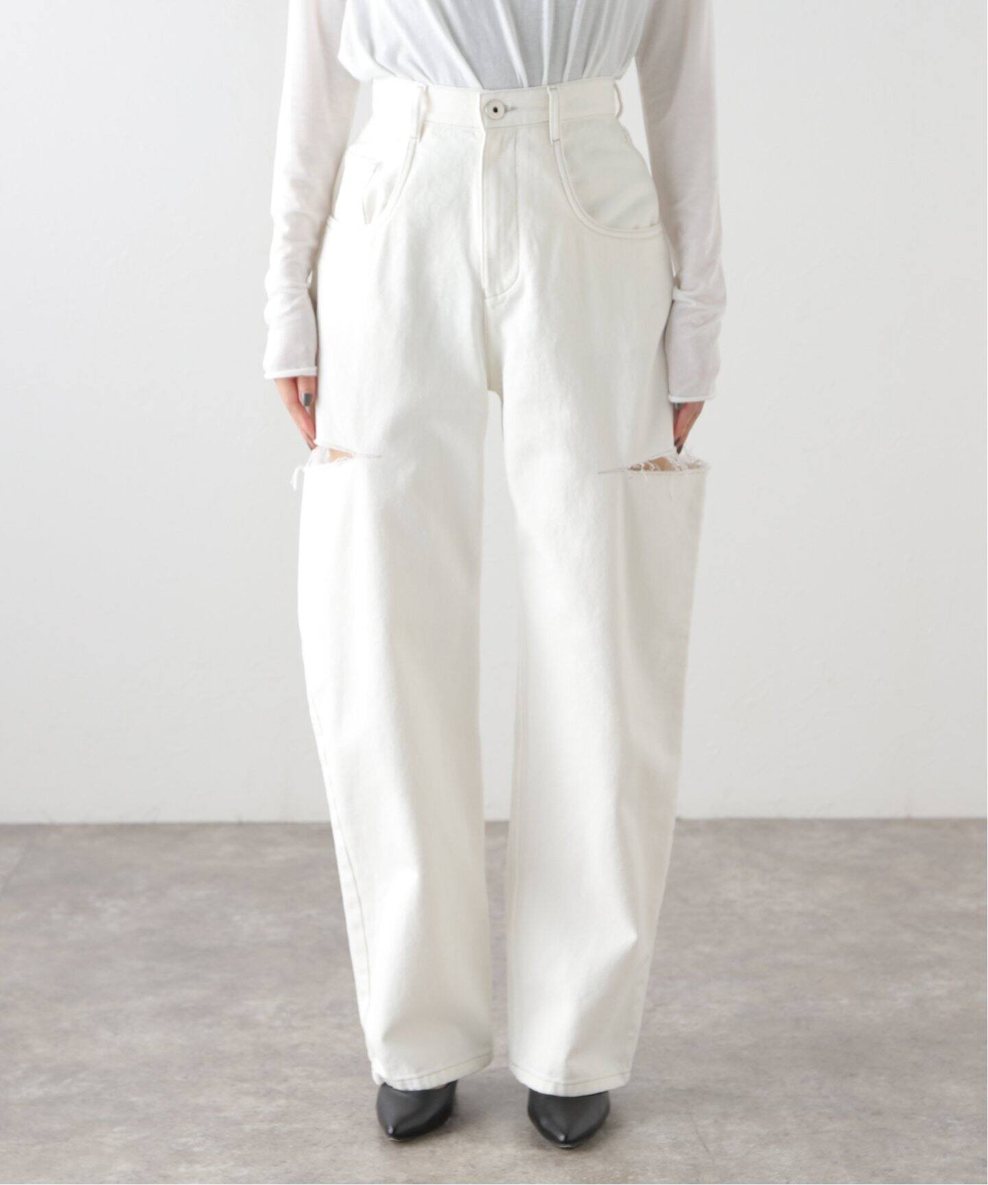 Maison Margiela/メゾン マルジェラ】5POCKET TROUSERS WHITE パンツ 