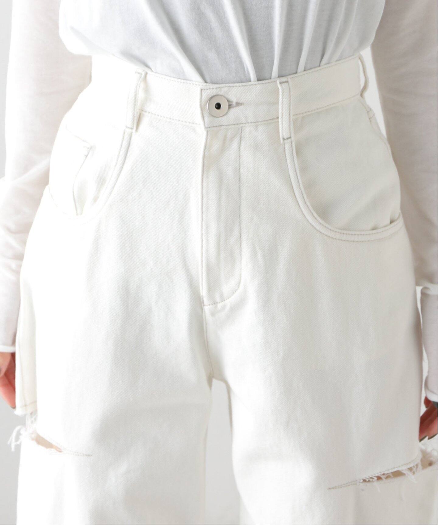 Maison Margiela/メゾン マルジェラ】5POCKET TROUSERS WHITE パンツ 