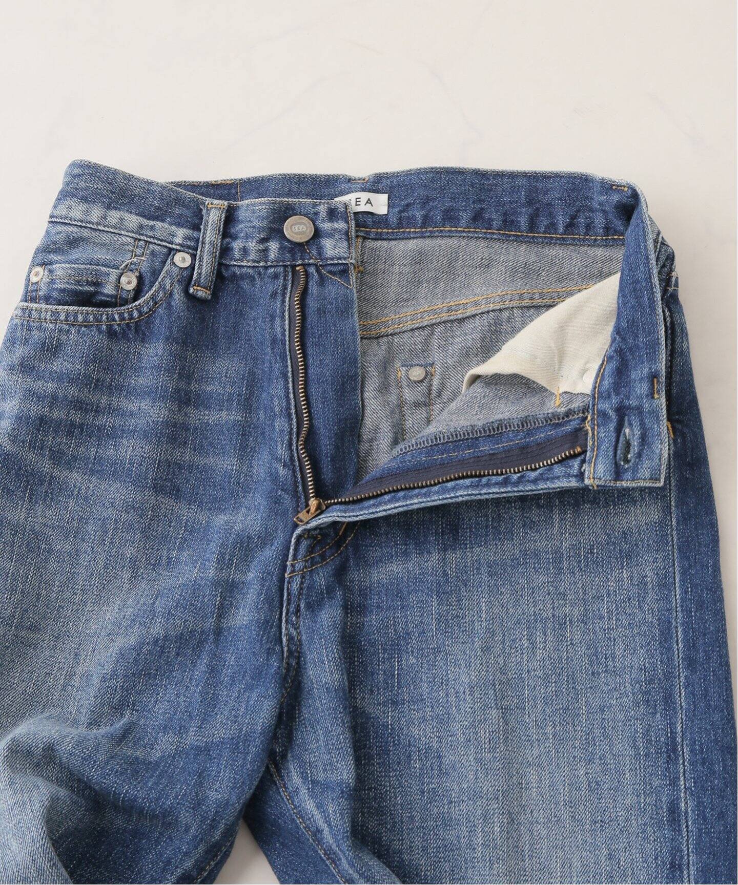 SEA/シー】VINTAGE ハイウエスト テーパードデニム（デニムパンツ  