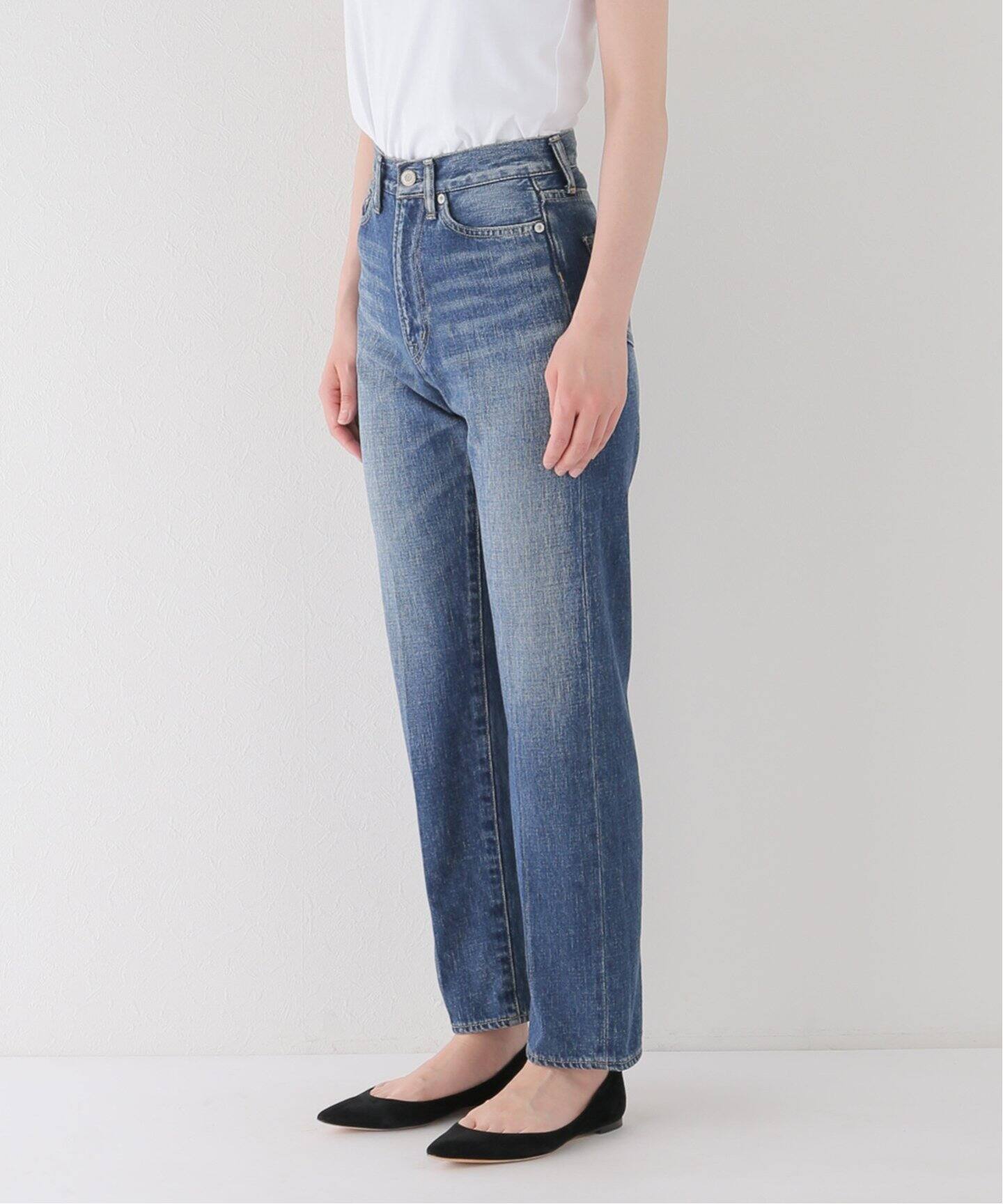 SEA/シー】VINTAGE ハイウエスト テーパードデニム（デニムパンツ 