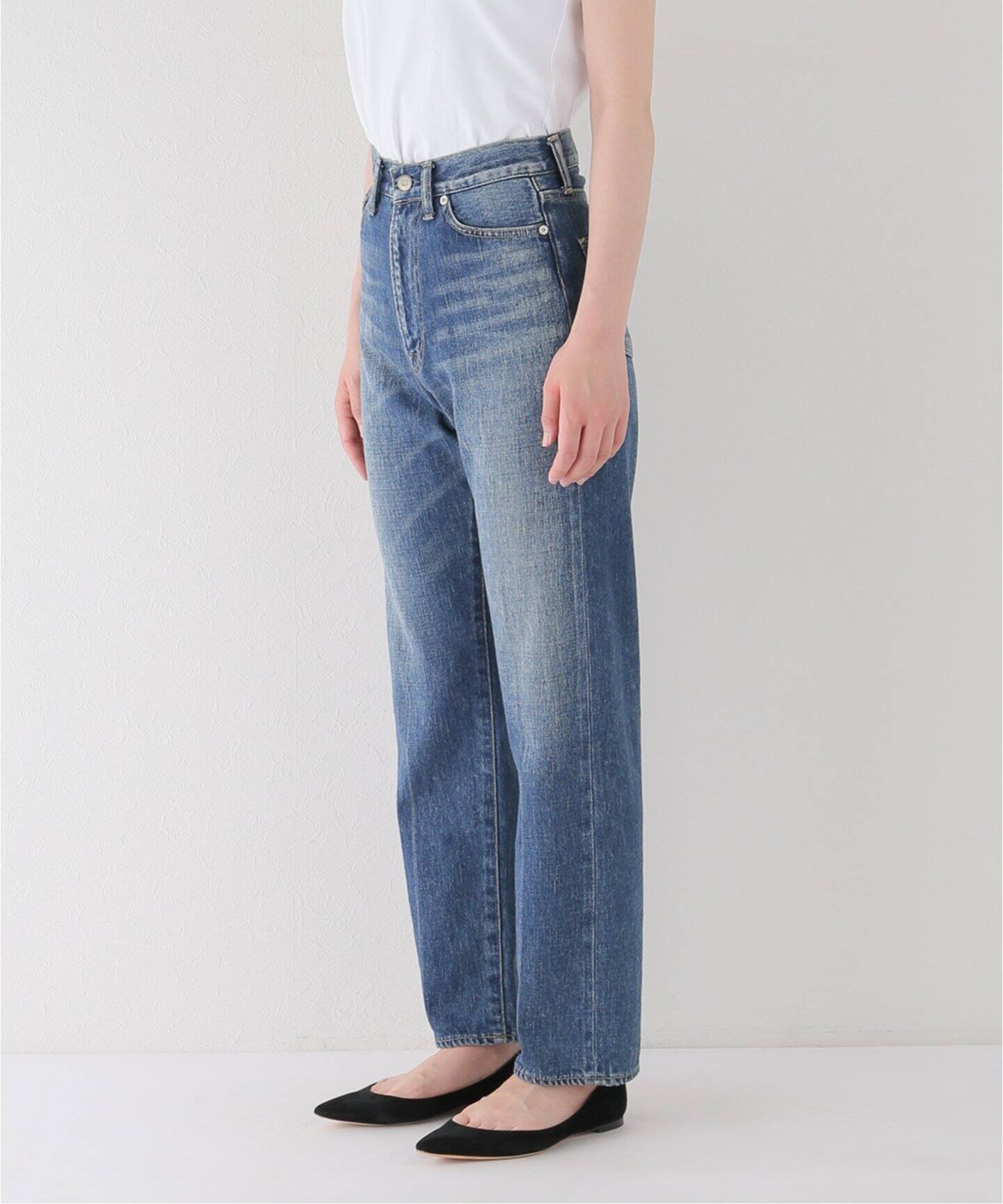 SEA/シー】VINTAGE ハイウエスト テーパードデニム（デニムパンツ  