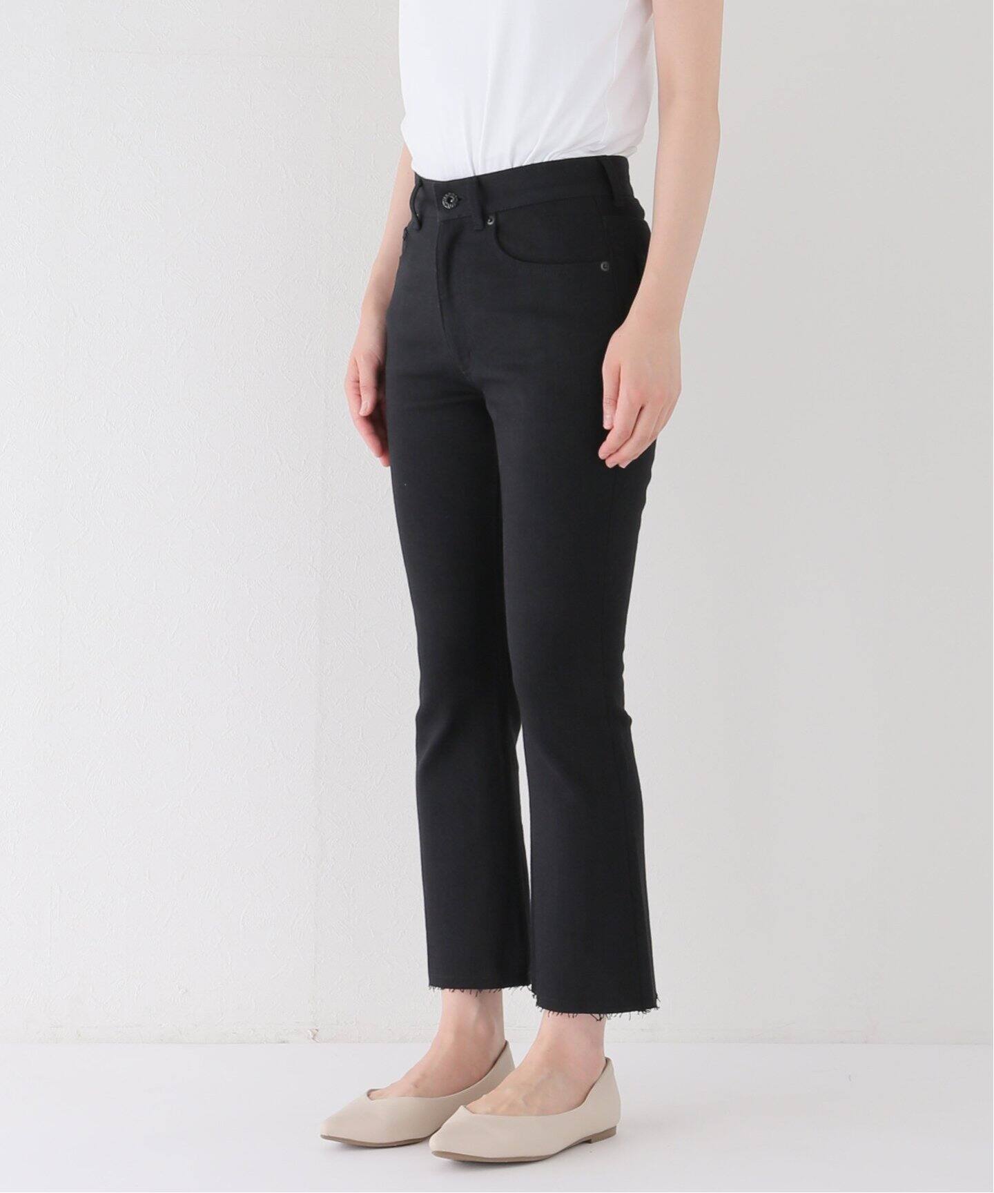 MADISONBLUE/マディソンブルー】HEM CUT SLIM FLARE DENIM（デニム  