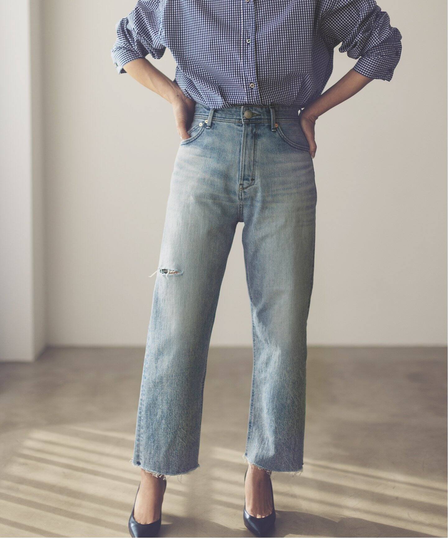 YANUK/ヤヌーク】AYA KANEKO BOYSCROPPED CUS デニム（デニムパンツ  