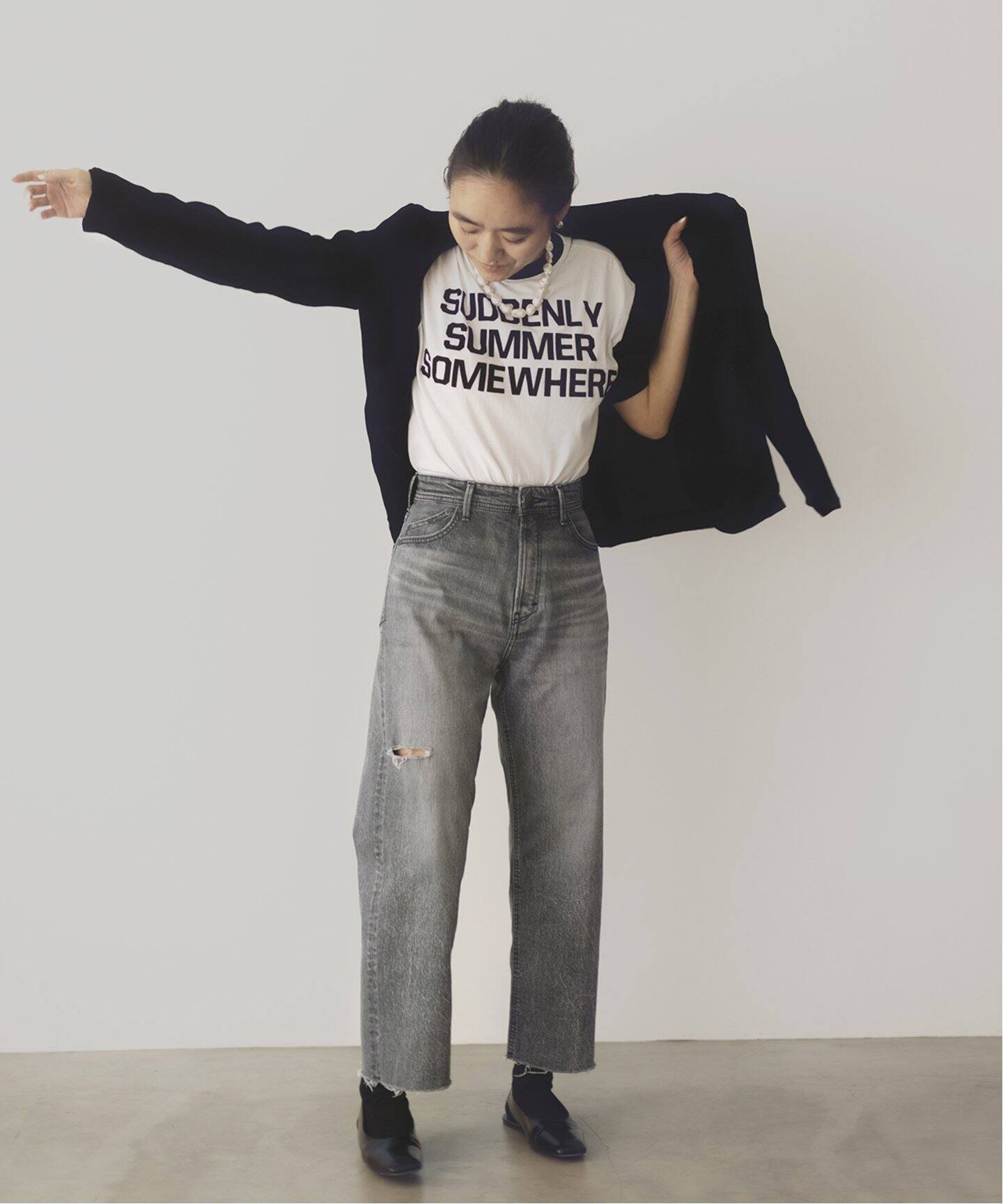 YANUK/ヤヌーク】AYA KANEKO BOYSCROPPED CUB デニム（デニムパンツ  