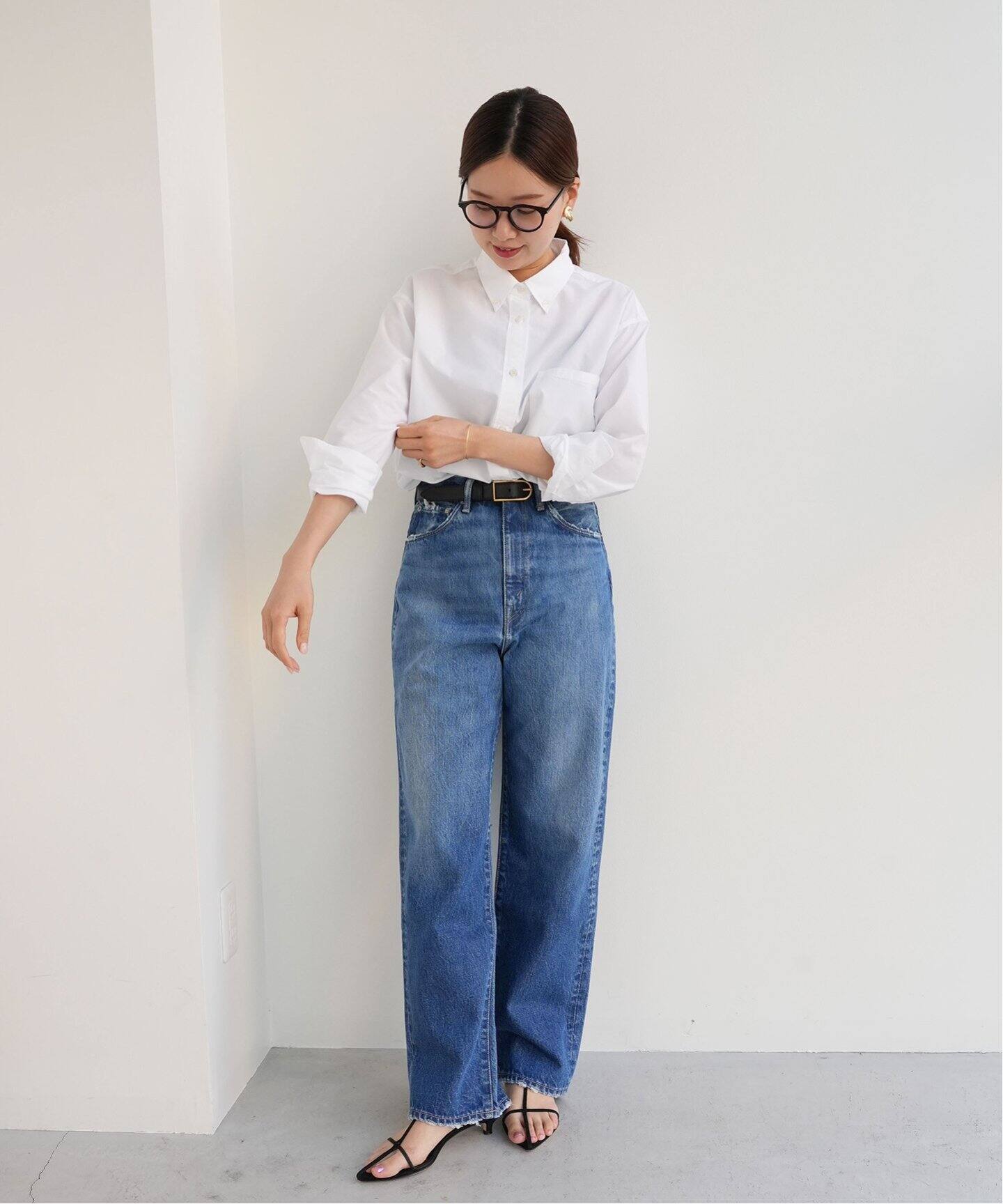 KURO/クロ】別注 OPTIMA ワイドテーパードデニム（デニムパンツ  