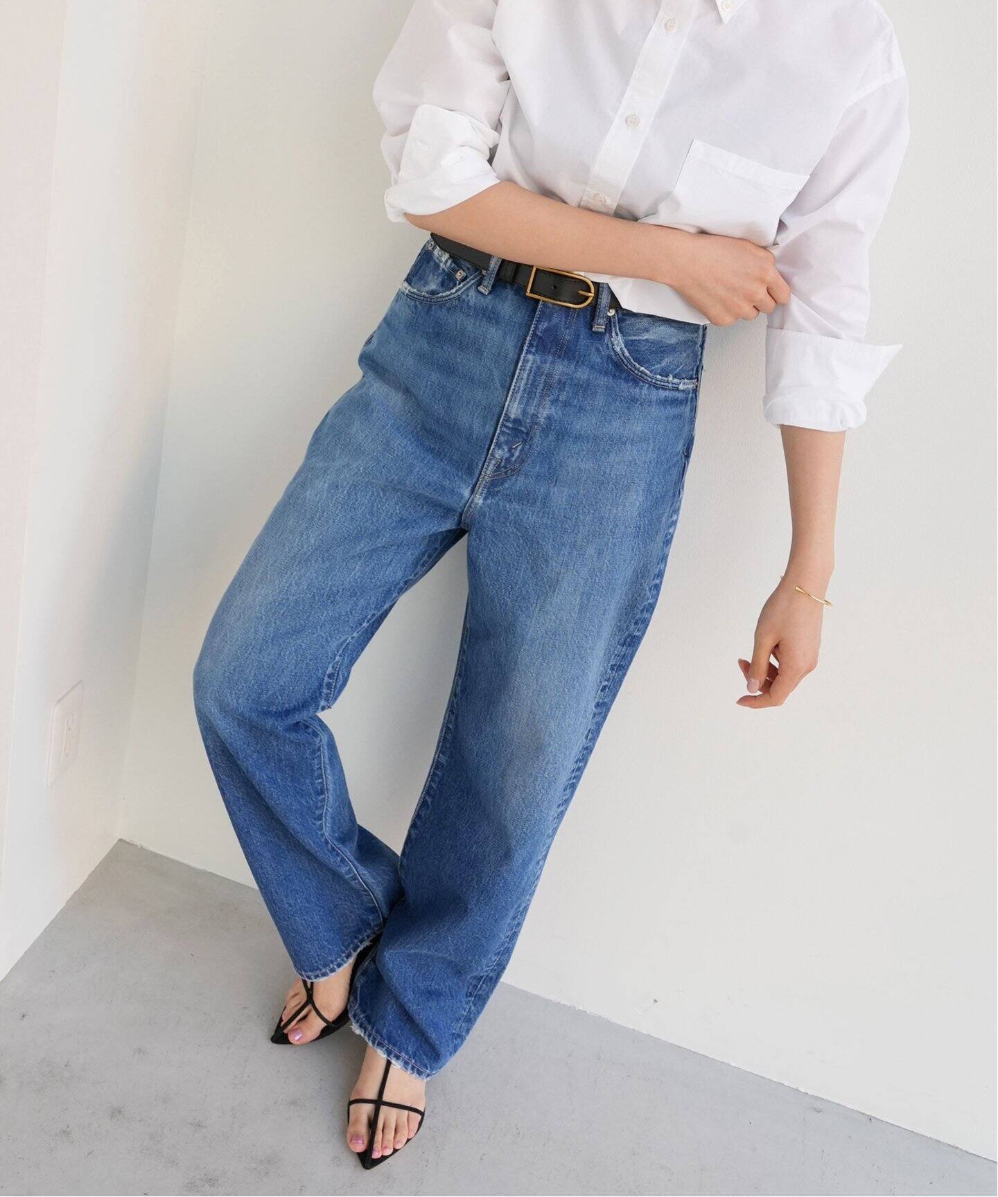 KURO/クロ】別注 OPTIMA ワイドテーパードデニム（デニムパンツ  