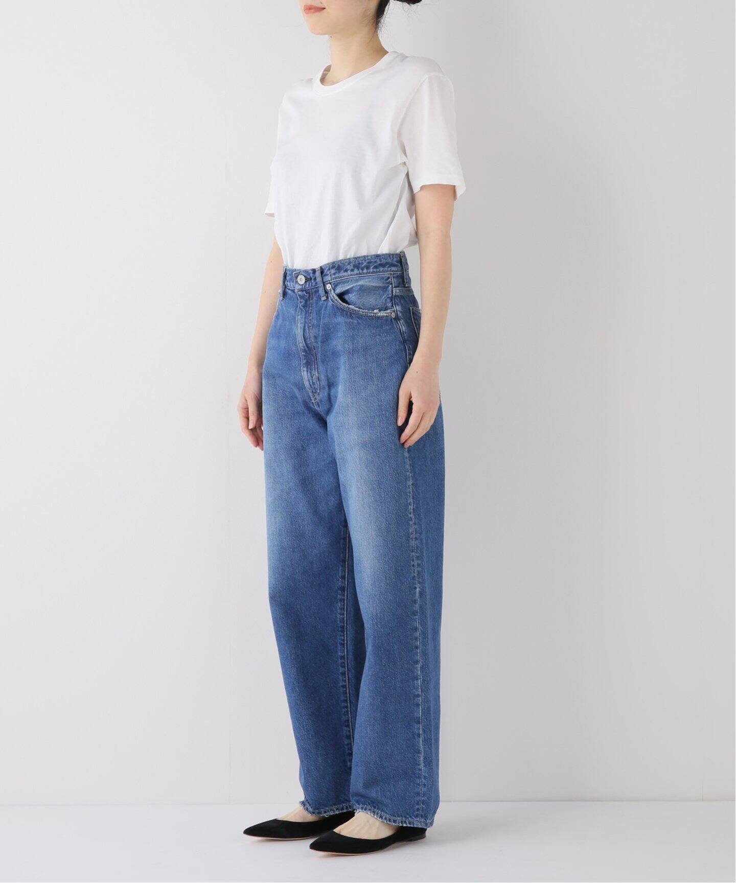 KURO/クロ】別注 OPTIMA ワイドテーパードデニム（デニムパンツ  