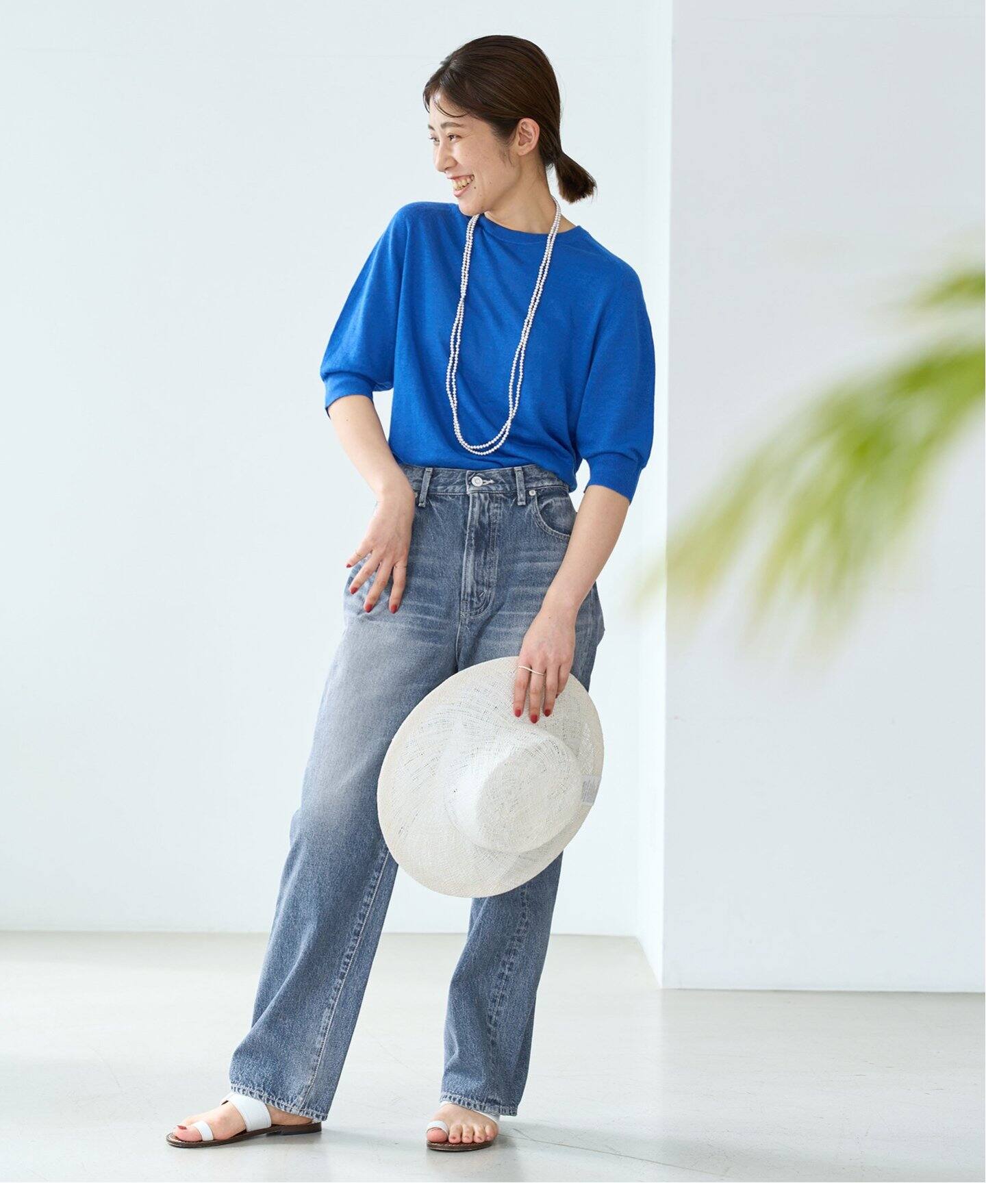 woadblue/ウォードブルー】別注 HIGHRISE ストレートデニム（デニム  