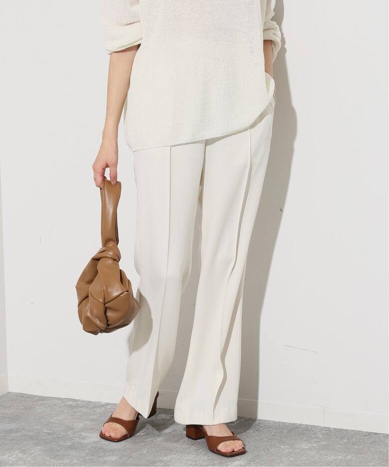 ピンタックセミフレアパンツ（スラックス）｜SLOBE IENA（スローブ  