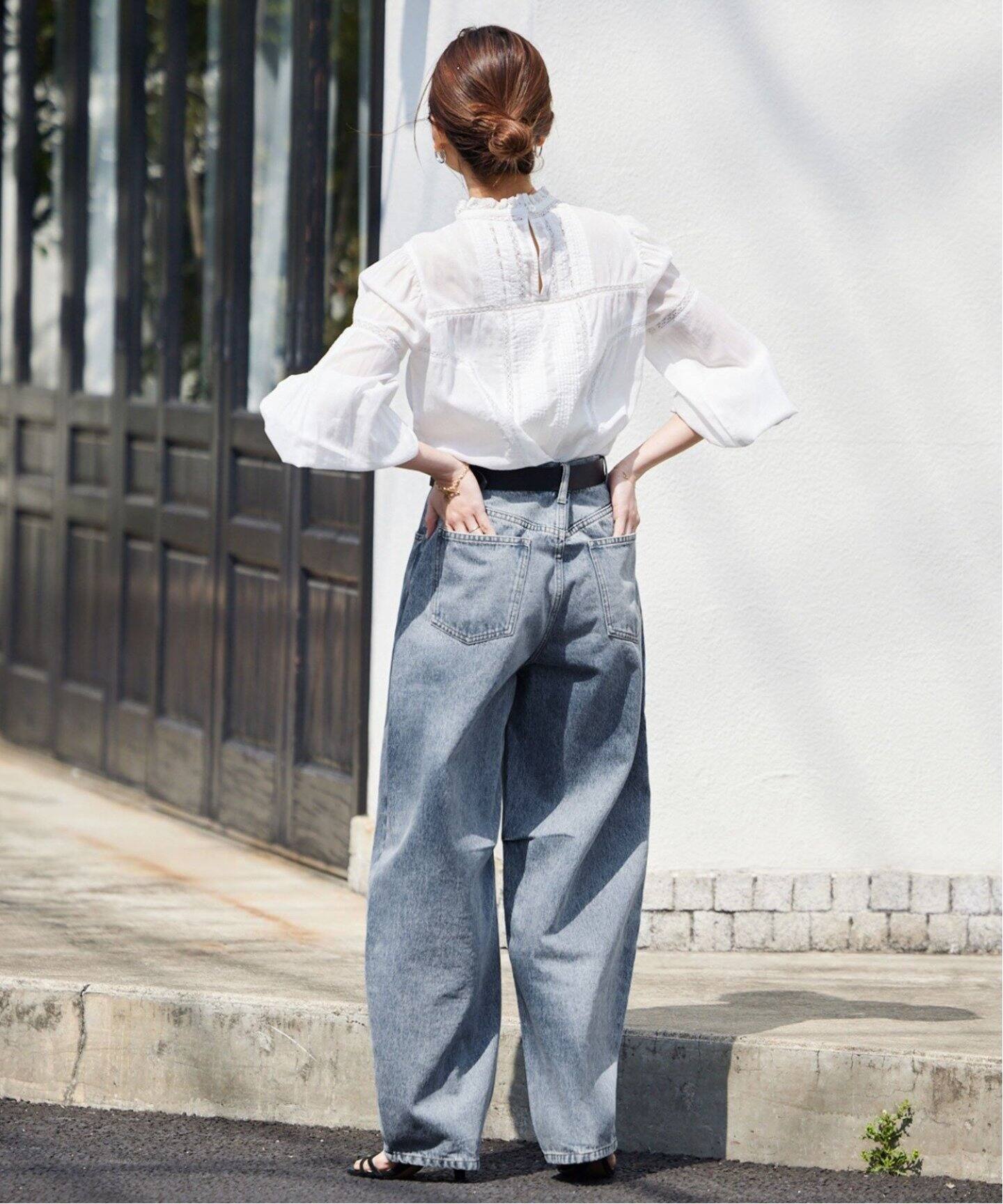 追加2》コクーンシルエットデニム（デニムパンツ・ジーンズ）｜SLOBE  