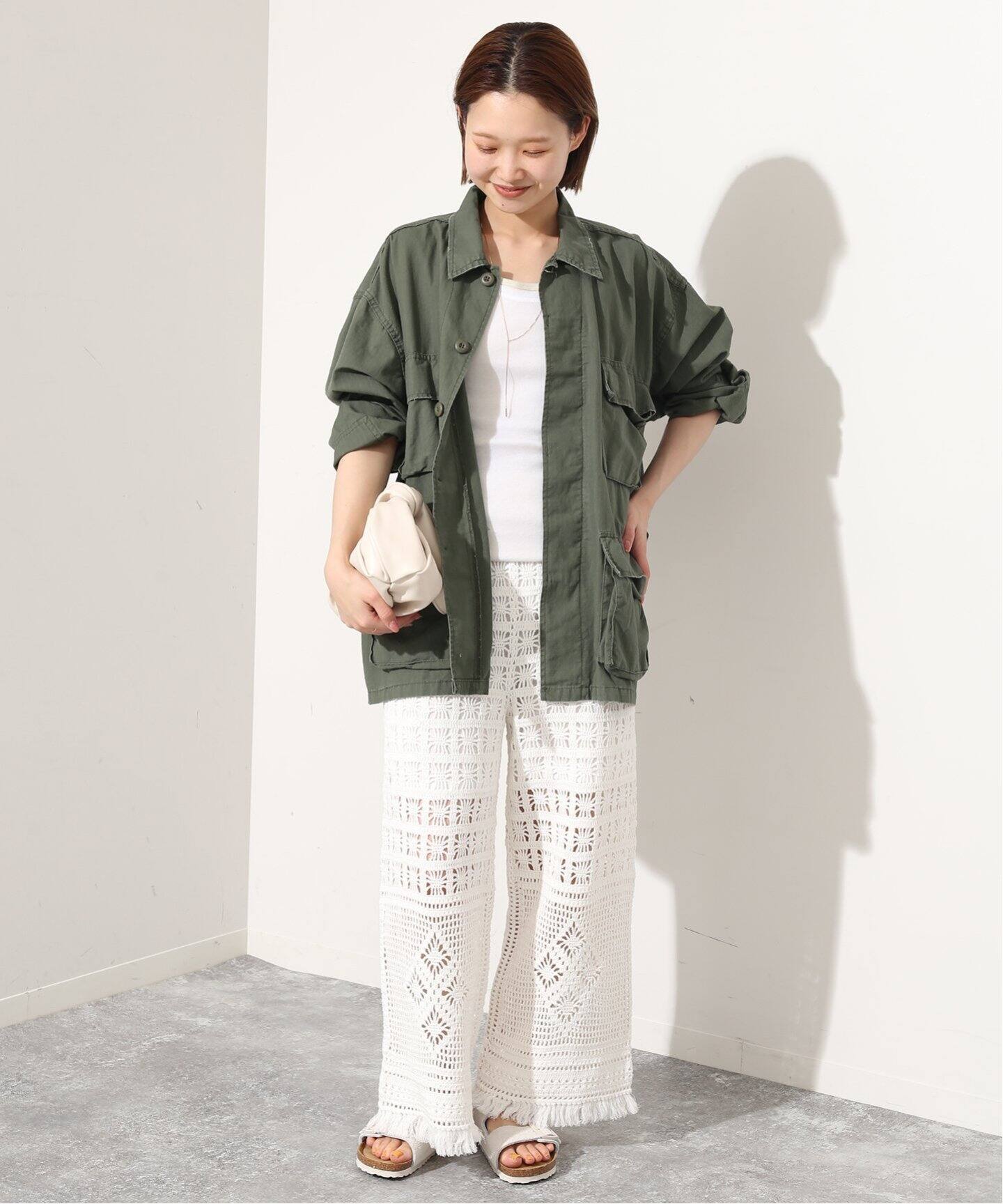 クロシェモチーフフリンジパンツ（その他パンツ）｜SLOBE IENA  