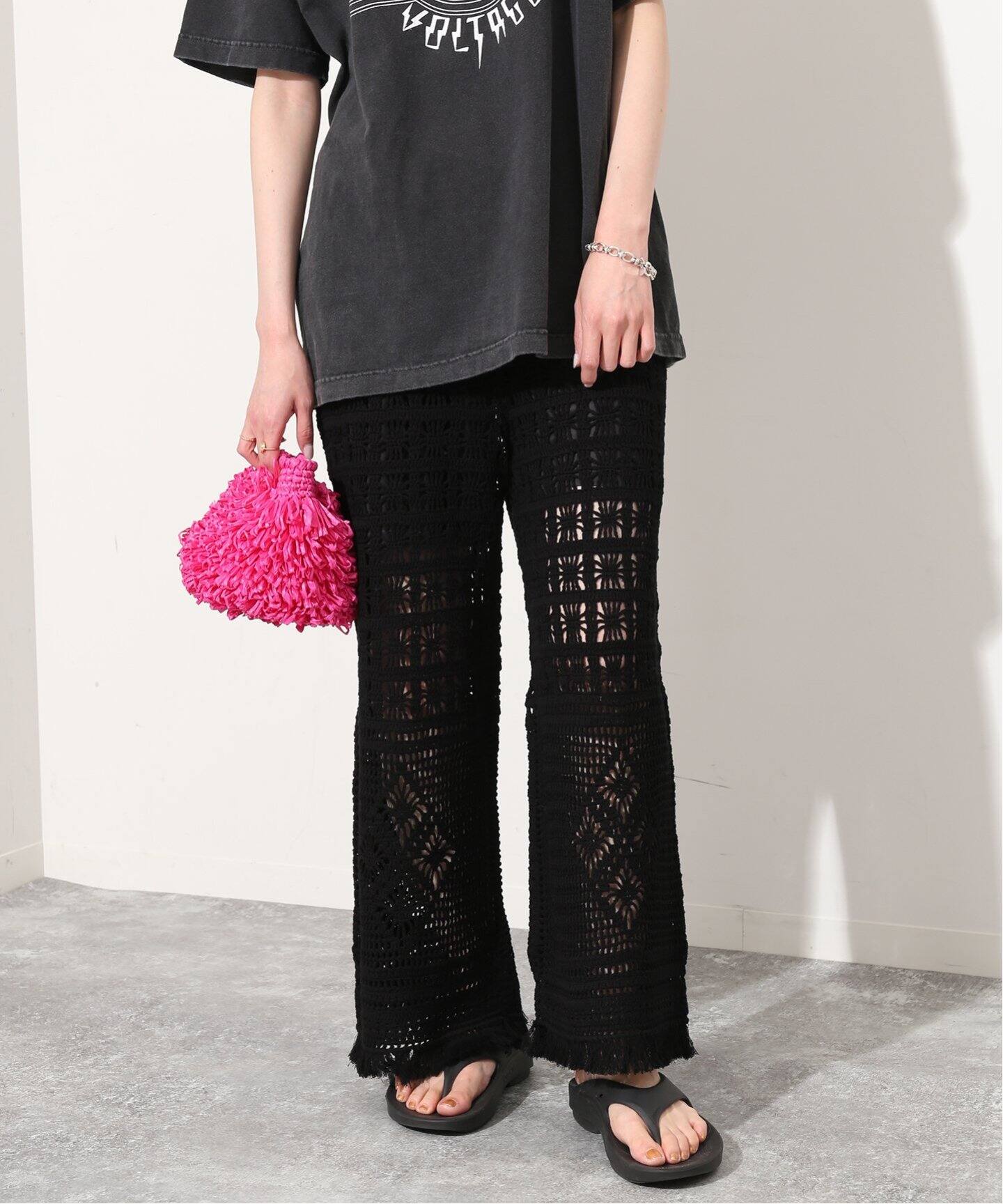 クロシェモチーフフリンジパンツ（その他パンツ）｜SLOBE IENA  