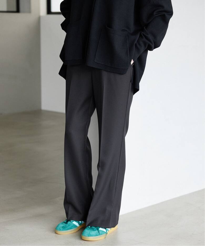 WEB限定/追加》PEツイル センタープレスパンツ（スラックス）｜SLOBE  