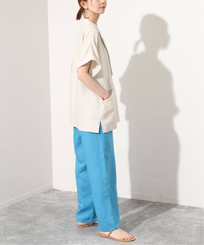 リネンレーヨンリラックスパンツ（スラックス）｜SLOBE IENA（スローブ 